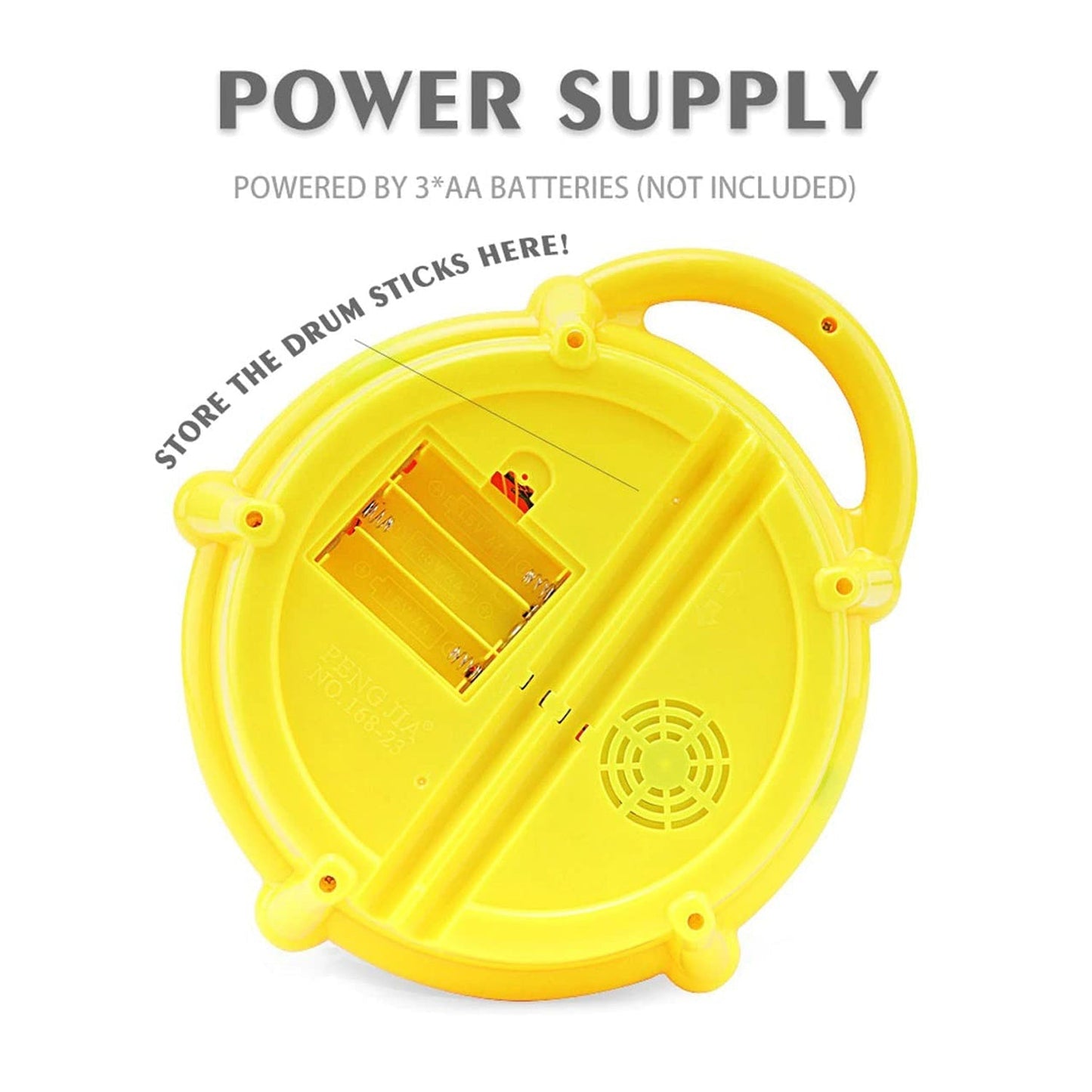 Flash Drum Toys for Kids with Light & Musical Sound Colorful Plastic Baby Drum Musical Toys for Children Baby Toy Instrument Best Gift for Boys & Girls. - Springkart 
