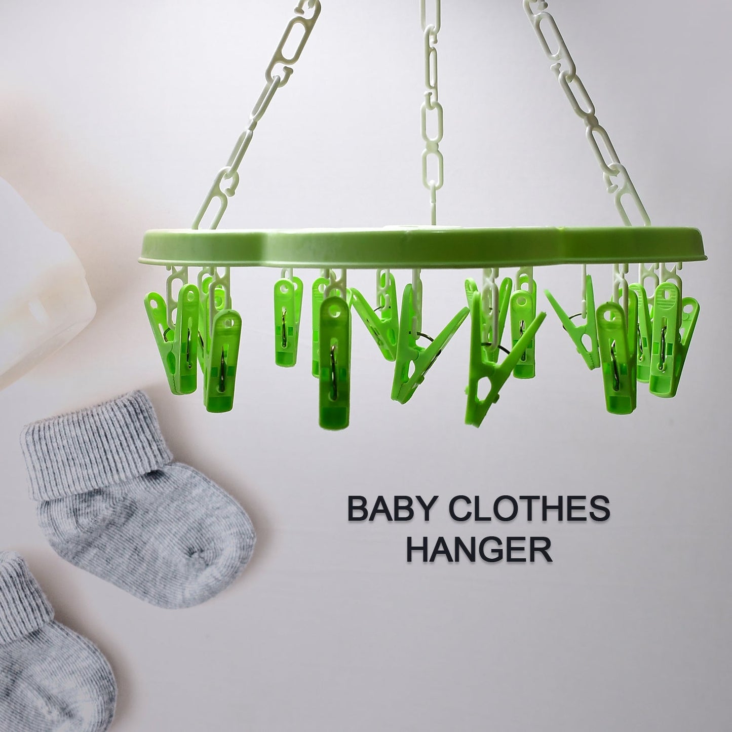 Hanger Household Plastic Hanger 15 Clips Hanger For House Use - Springkart 
