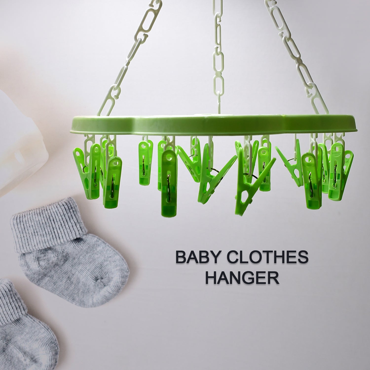 Hanger Household Plastic Hanger 15 Clips Hanger For House Use - Springkart 