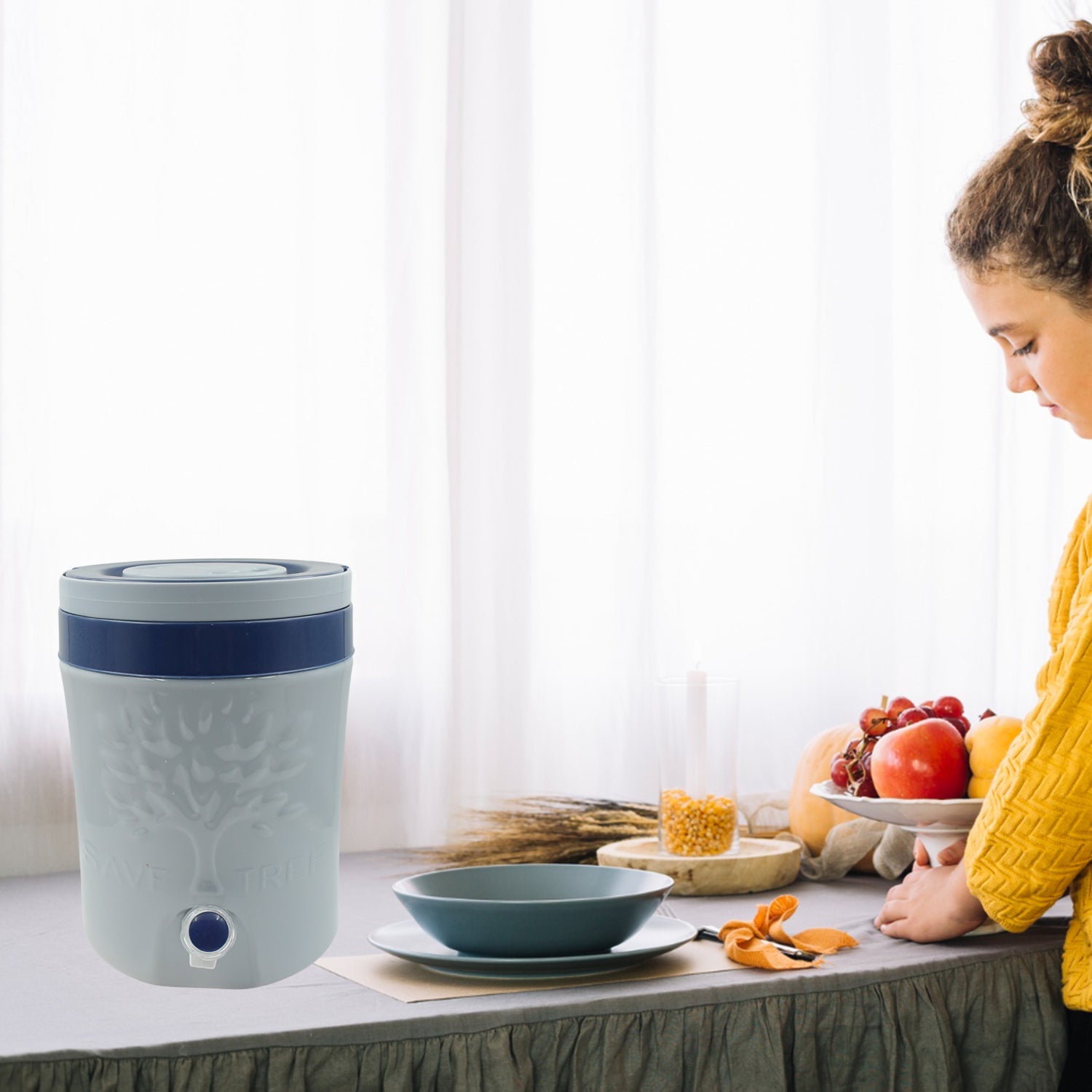 Insulated Water Jug with Tap (12000ml): Leakproof, Travel Cooler - Springkart 