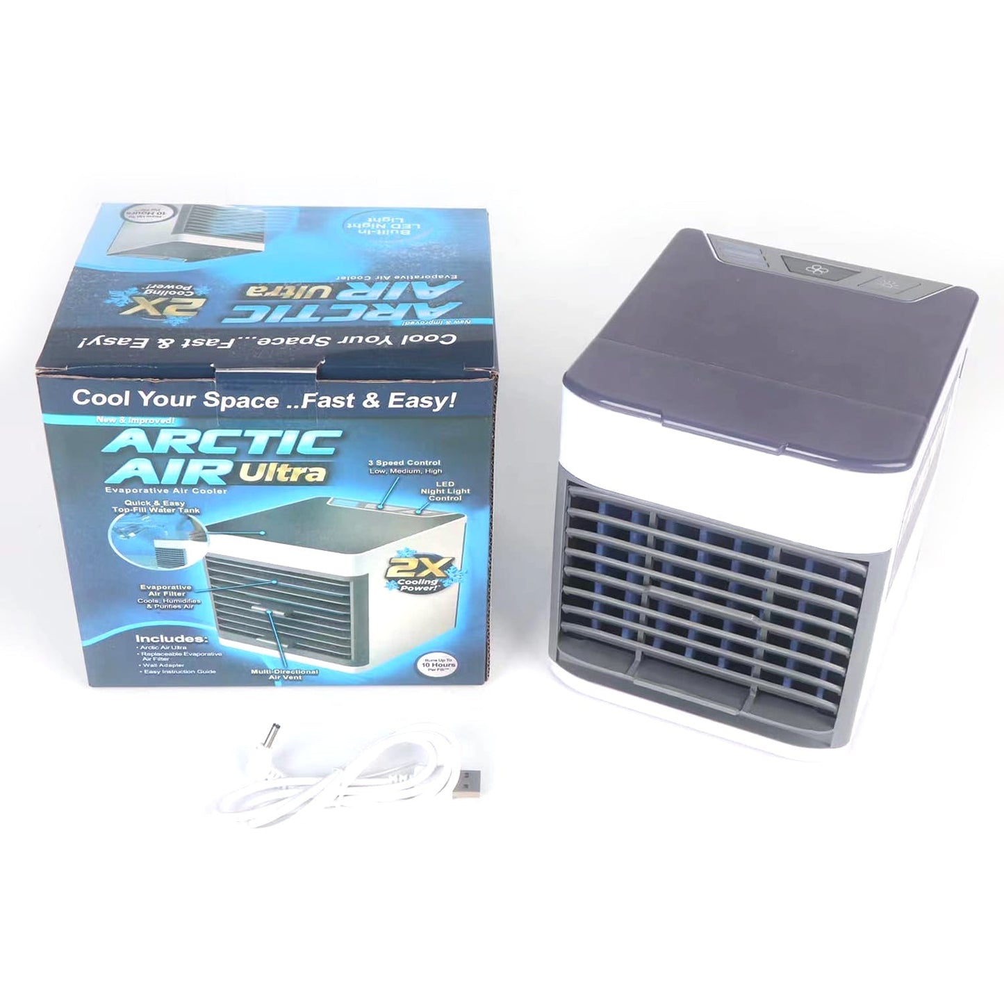 Mini Portable Air Cooler with LED Light & Water Fill - Springkart 