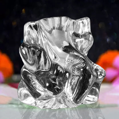 Crystal Glass Ganesha Idol for Home, Office and Car Dashboard - Springkart 