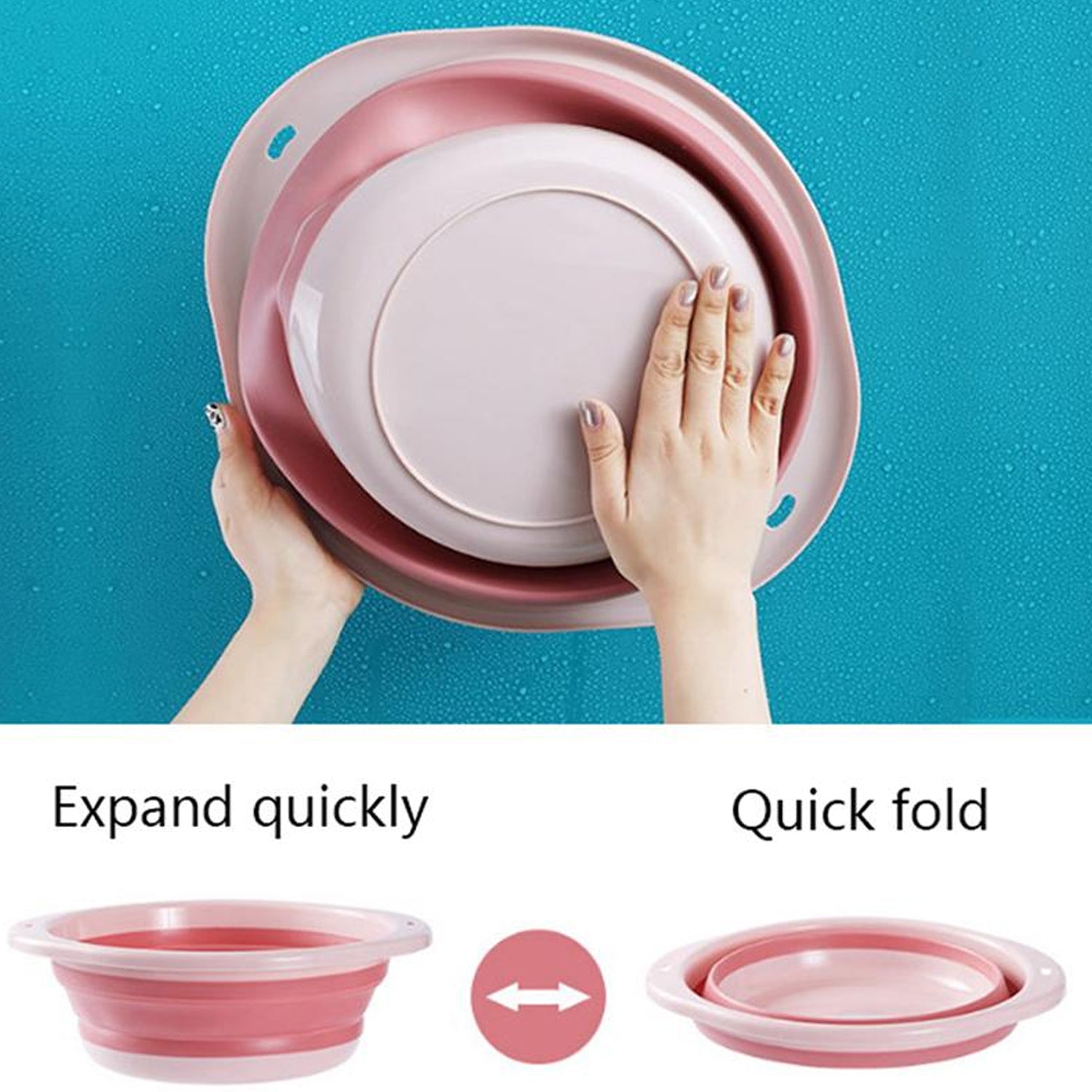 Portable Collapsible Tub with Hanging Hole - Springkart 