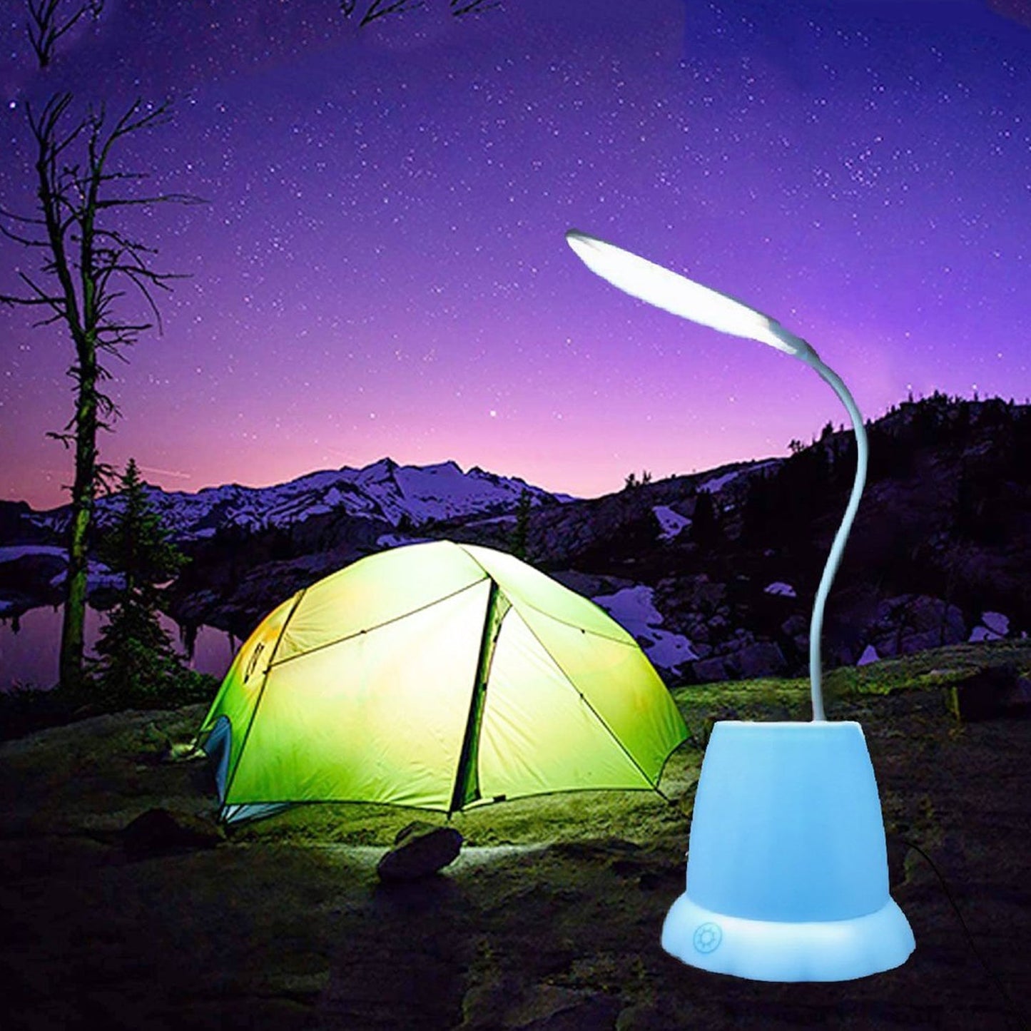 Desk Lamp with Pen Holder Table Lamp with Pencil Stand for Home Office - Springkart 