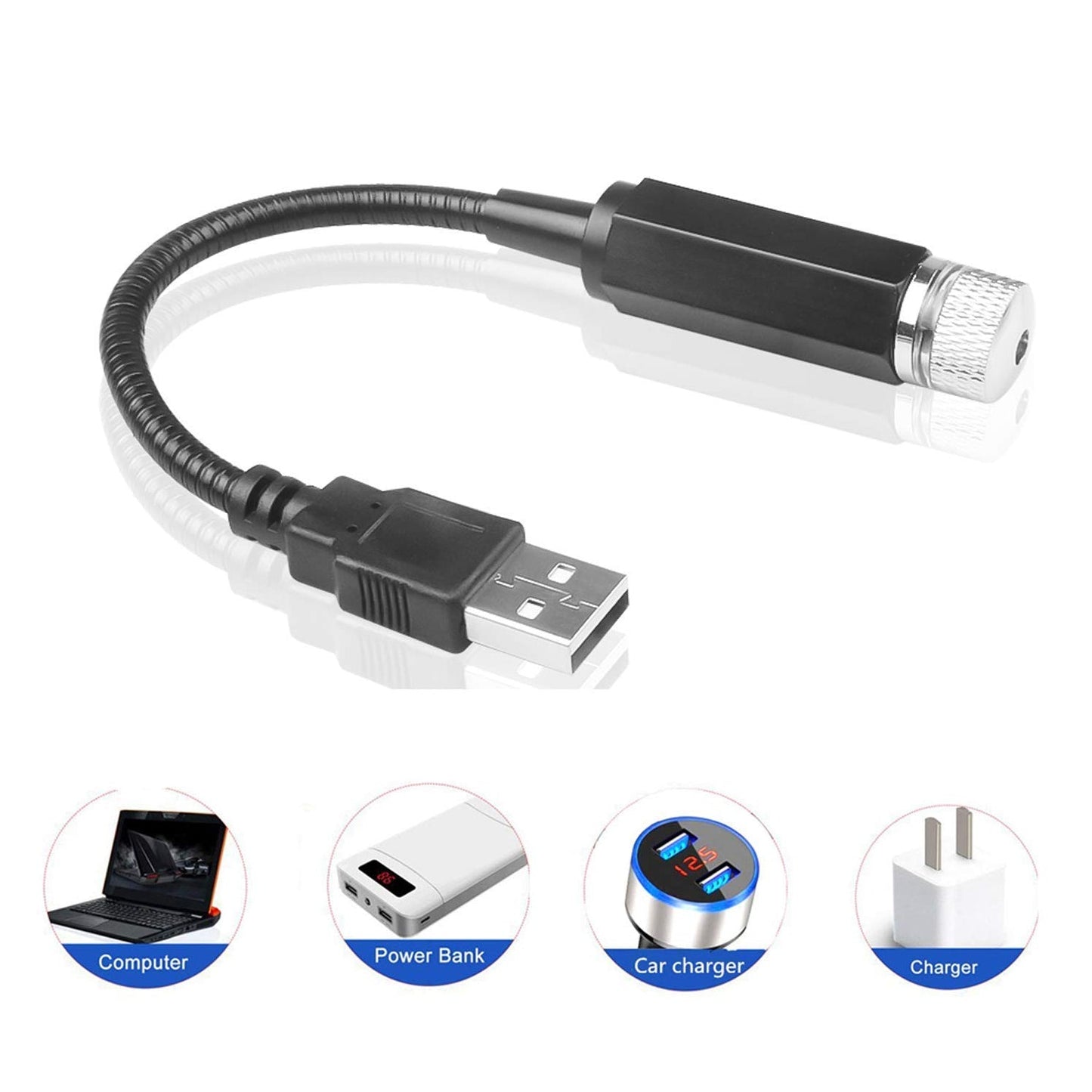 Light Galaxy Night Sky Ambiance Laser Micro Projector Atmosphere Ambient Roof Usb Light - Springkart 