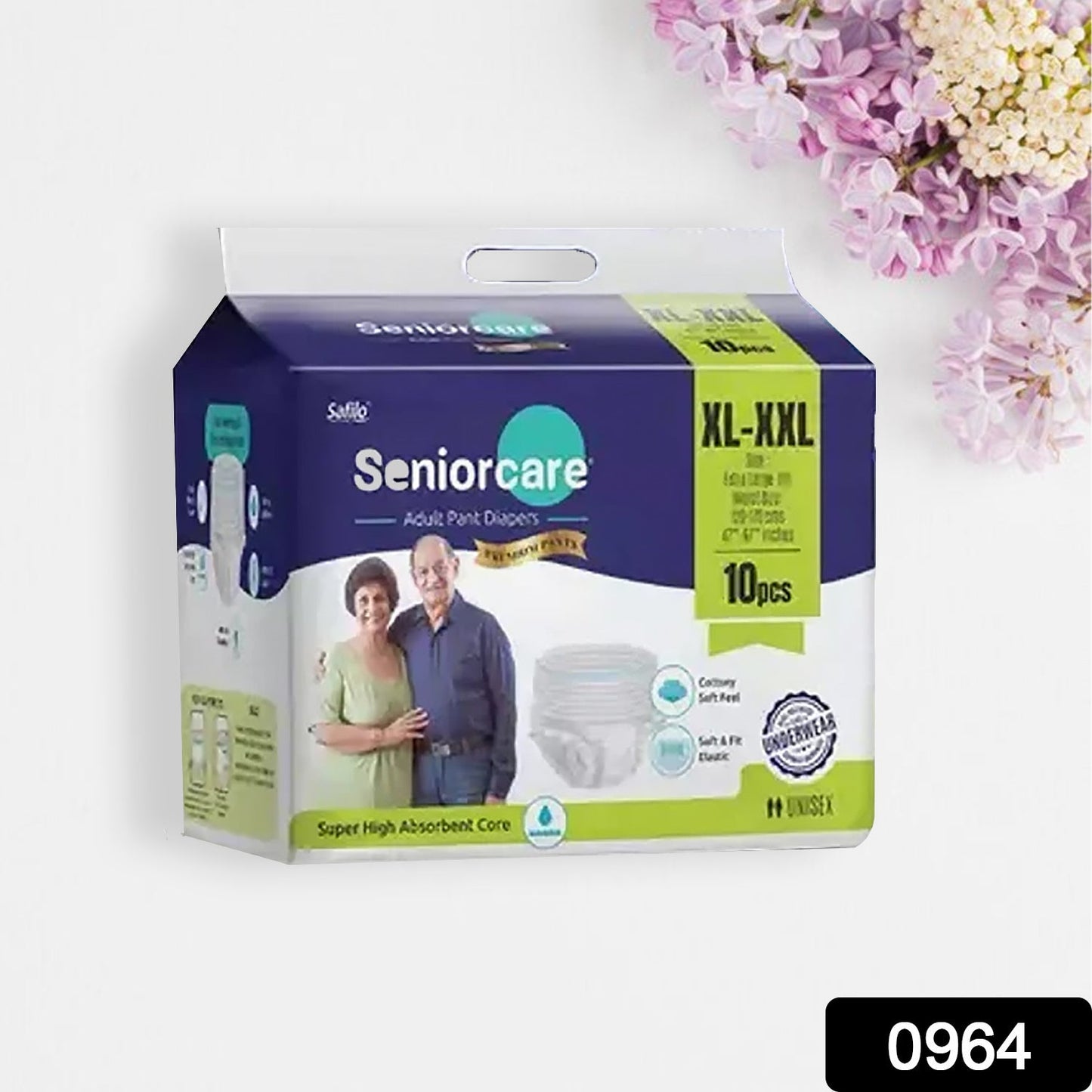 Extra Large - XXL Senior care Adult Pull Up Diaper Pants(Waist Size (120-170 Cm | 47 -67 Inch) (10*4 Pcs) Adult Diapers - XL - XXL (10 Pieces) - Springkart 