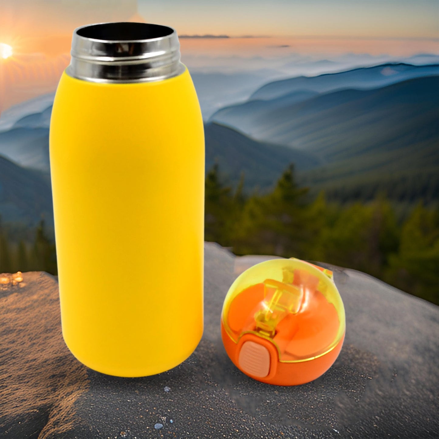 Duck Stainless Steel Water Bottle (1 Pc / Mix Design) - Springkart 