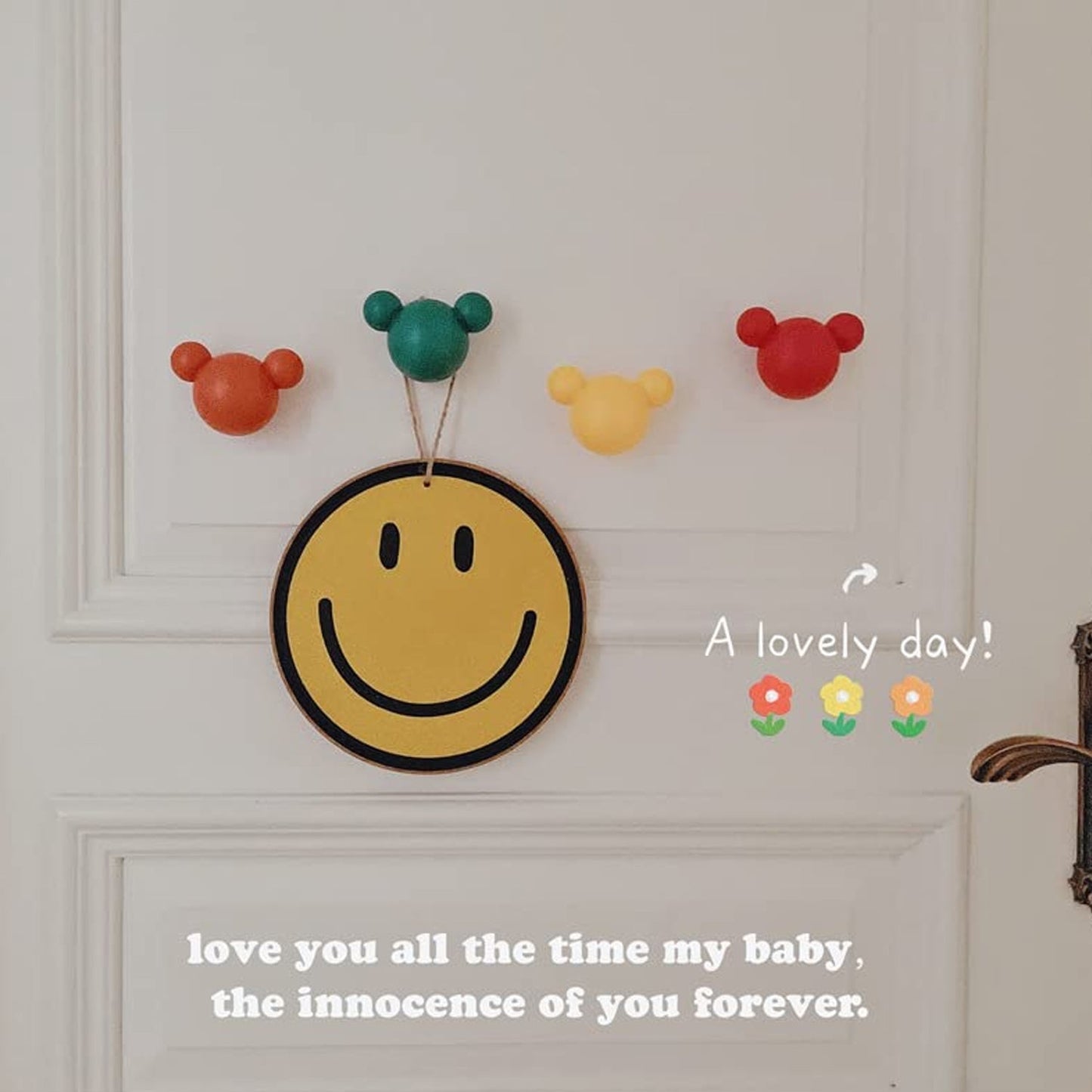 Bear Seamless Glue Hook Storage Kitchen, Children's Room, Bathroom (4pc). - Springkart 