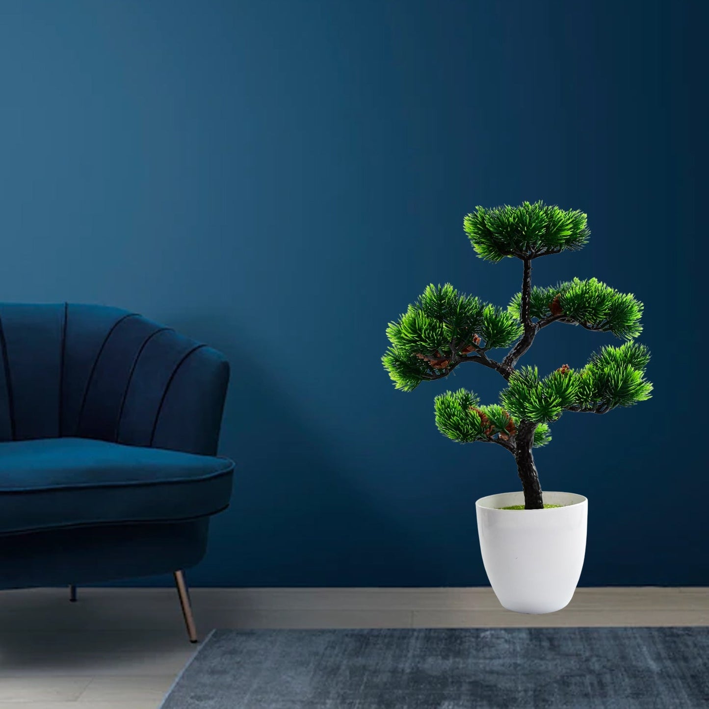 Artificial Potted Plant with Round Pot - Springkart 