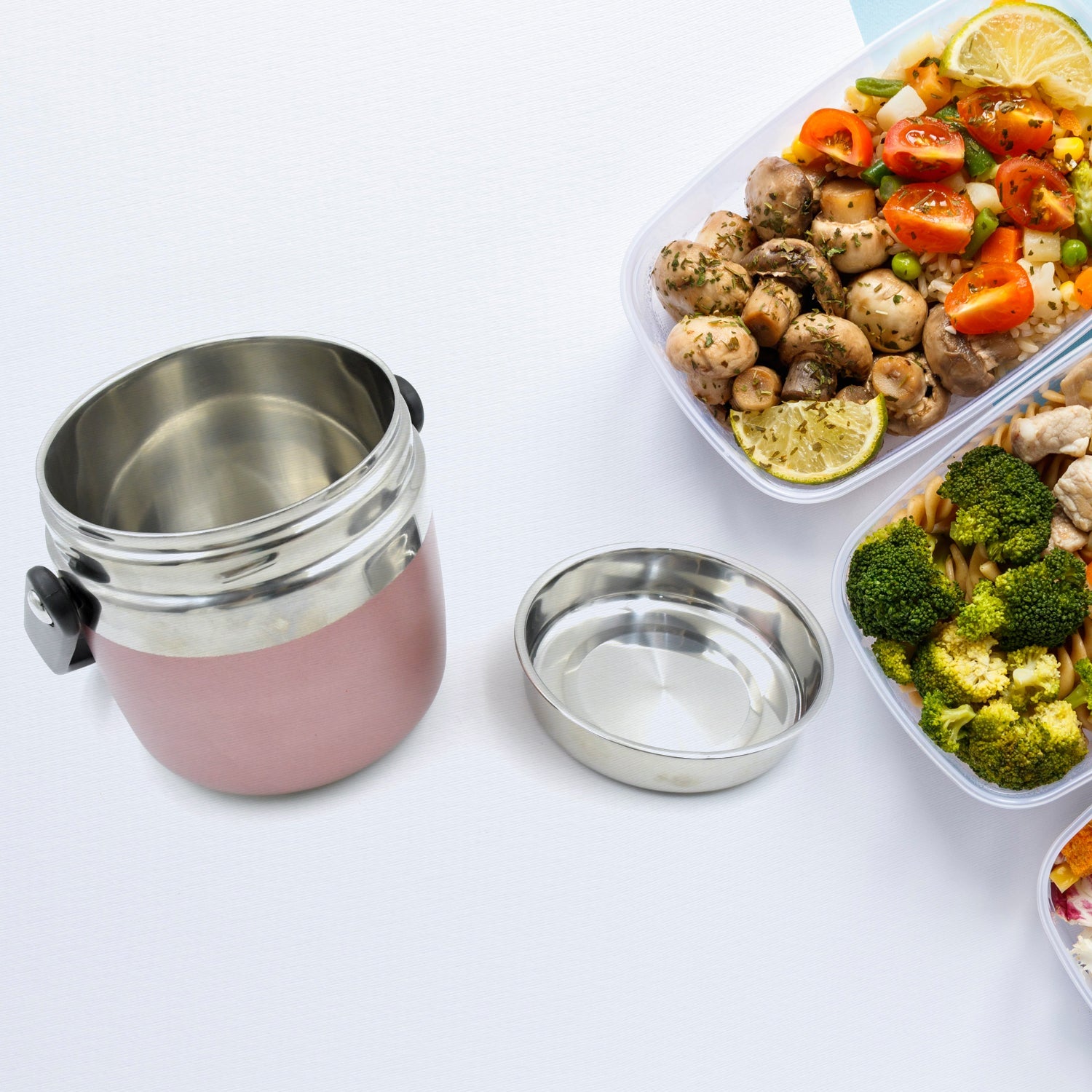 Leak-Proof Thermos Flask: Keeps Food Hot & Fresh (Stainless Steel, Multi-Color) - Springkart 
