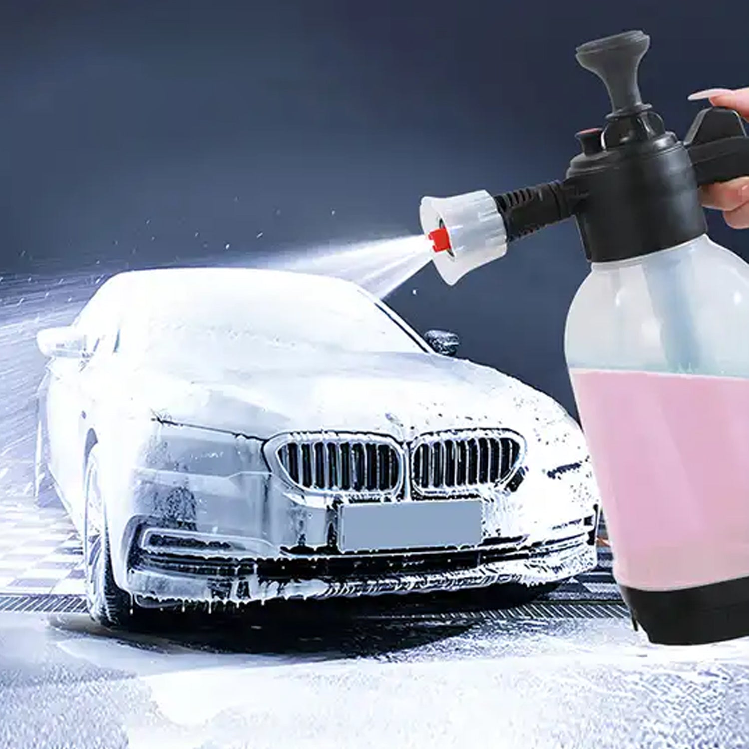 Pressure Sprayer 2 Litres Garden Sprayer Hand Pump Sprayer Foam Sprayer Watering Bottle for Indoor Plants Cleaning Outdoor Garden (2 Ltr.) - Springkart 