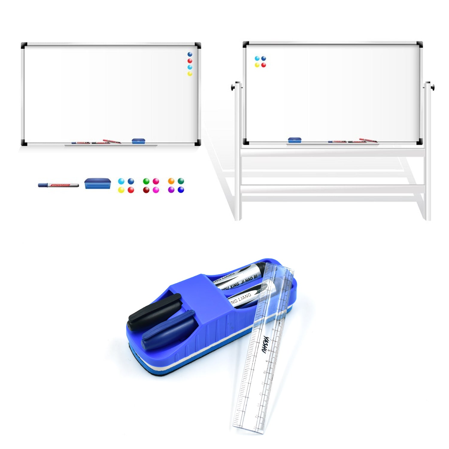 Duster Ruler And Marker Used While Studying By Teachers And Students In Schools And Colleges Etc. - Springkart 
