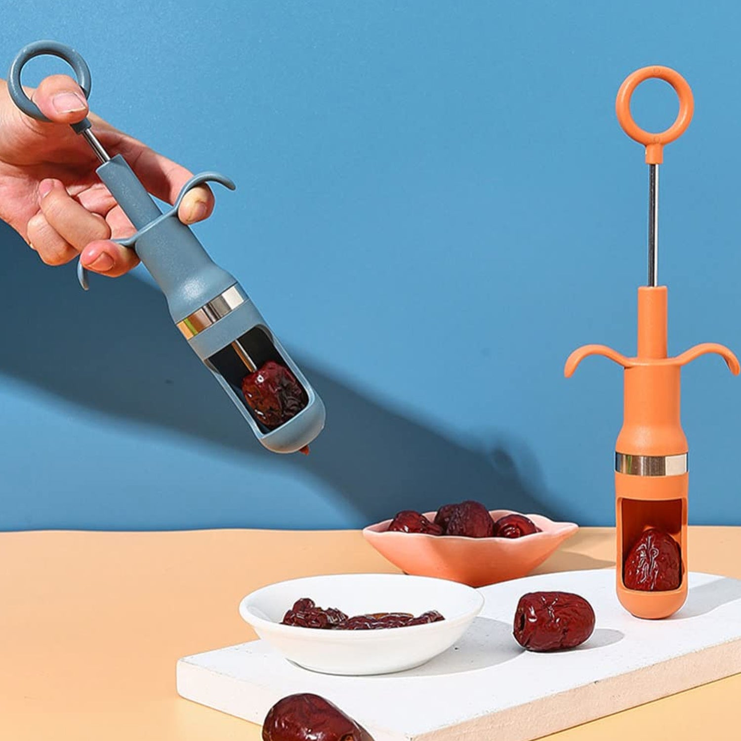 Cherry Pitter Tool, One Hand Operation Cherry Corer Pitter Remover Tool Best, Cherry Pit Kitchen Tools for Cherries Jam Quick Removal Fruit Stones (1pc). - Springkart 