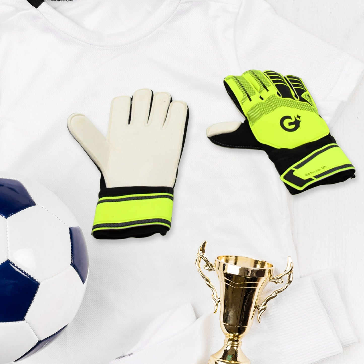 Multi Function Finger Protection Sports kids goalkeeper gloves, football gloves for boys, kids, adults, football training gloves, super grip palm protection gloves (1 Pair) - Springkart 