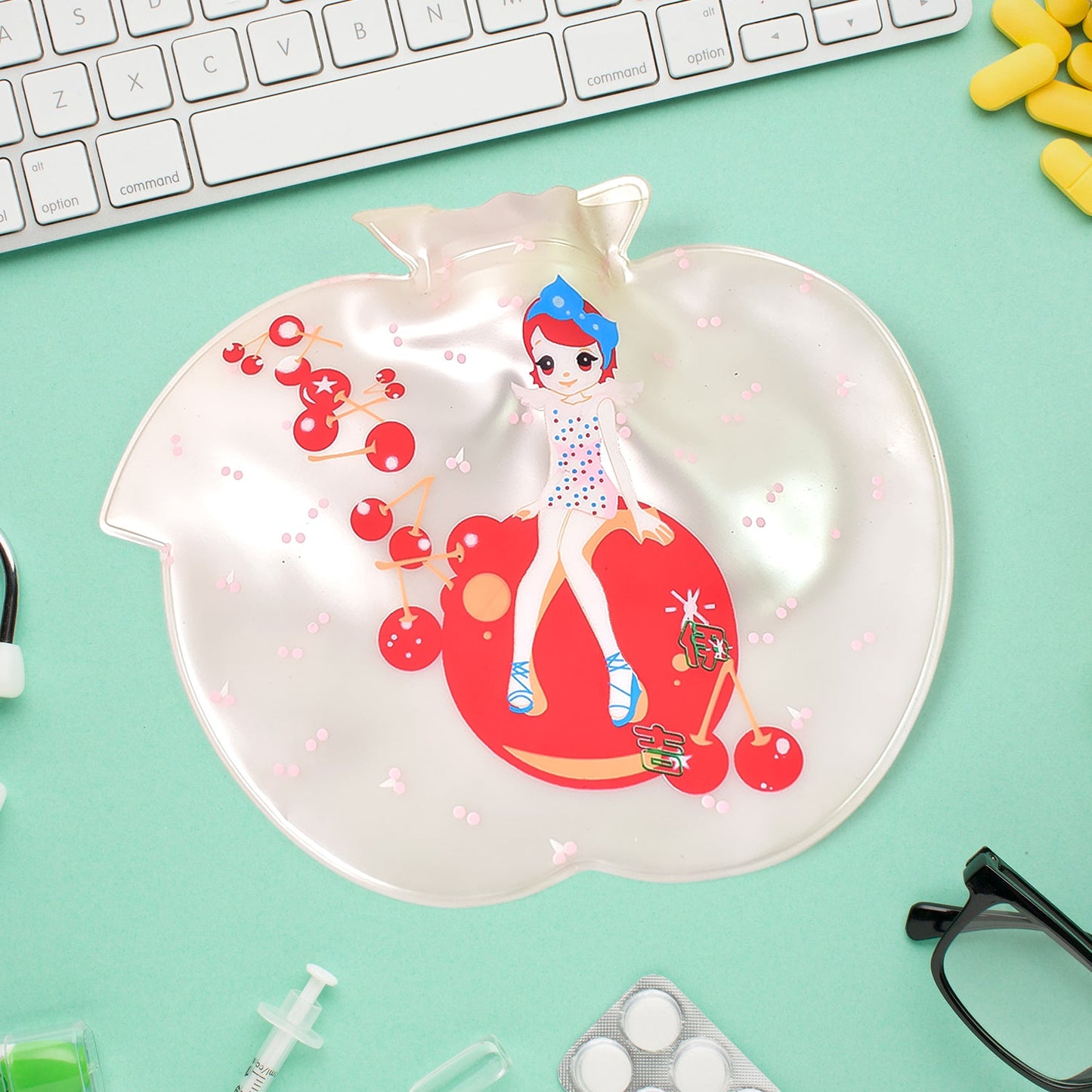 Apple Hot Water Bottle Bag For Pain Relief - Springkart 