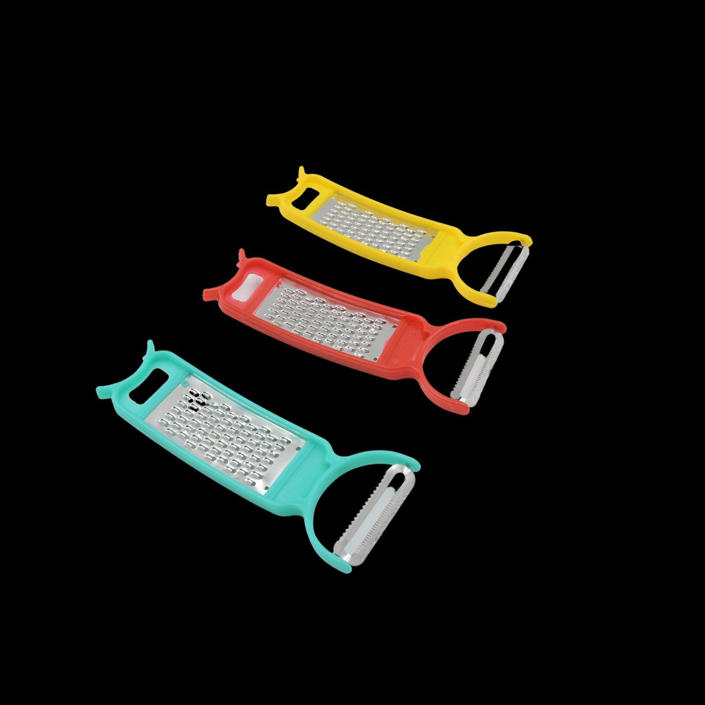 Kitchen 3 in 1 Multi Purpose Vegetable Peeler Grater Cutter for Food Preparation Kitchen 3 in 1 Multi Purpose Vegetable Peeler Grater Cutter for Food Preparation (12 Pc Set) - Springkart 