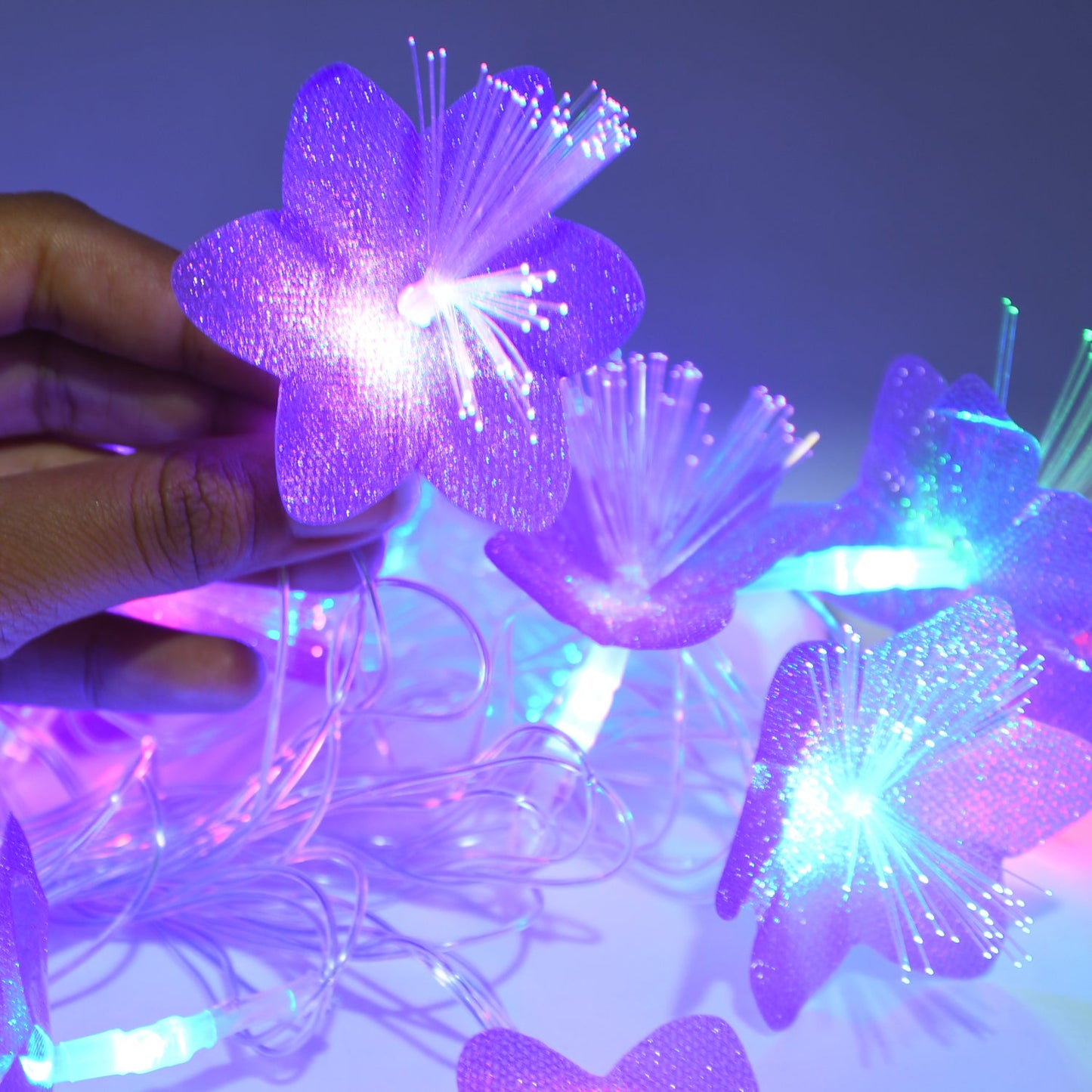 Flower Design Home Decoration Electrical Series Light 13 Feet Home Decoration Diwali & Wedding LED Christmas String Light Indoor and Outdoor Light ,Festival Decoration Led String Light, Multi-Color Light (16L 13 Feet) - Springkart 