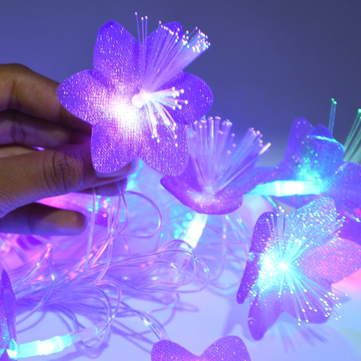 Flower Design Home Decoration Electrical Series Light 13 Feet Home Decoration Diwali & Wedding LED Christmas String Light Indoor and Outdoor Light ,Festival Decoration Led String Light, Multi-Color Light (16L 13 Feet) - Springkart 