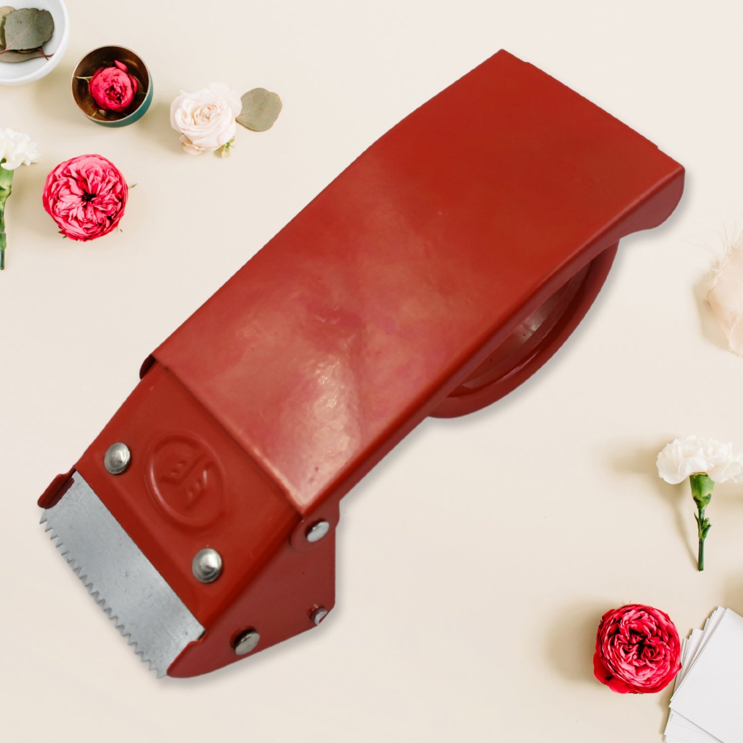 Metal Packing Tape Dispenser Cutter for Home Office use, Tape Dispenser for Stationary, Tape Cutter Packaging Tape - Springkart 
