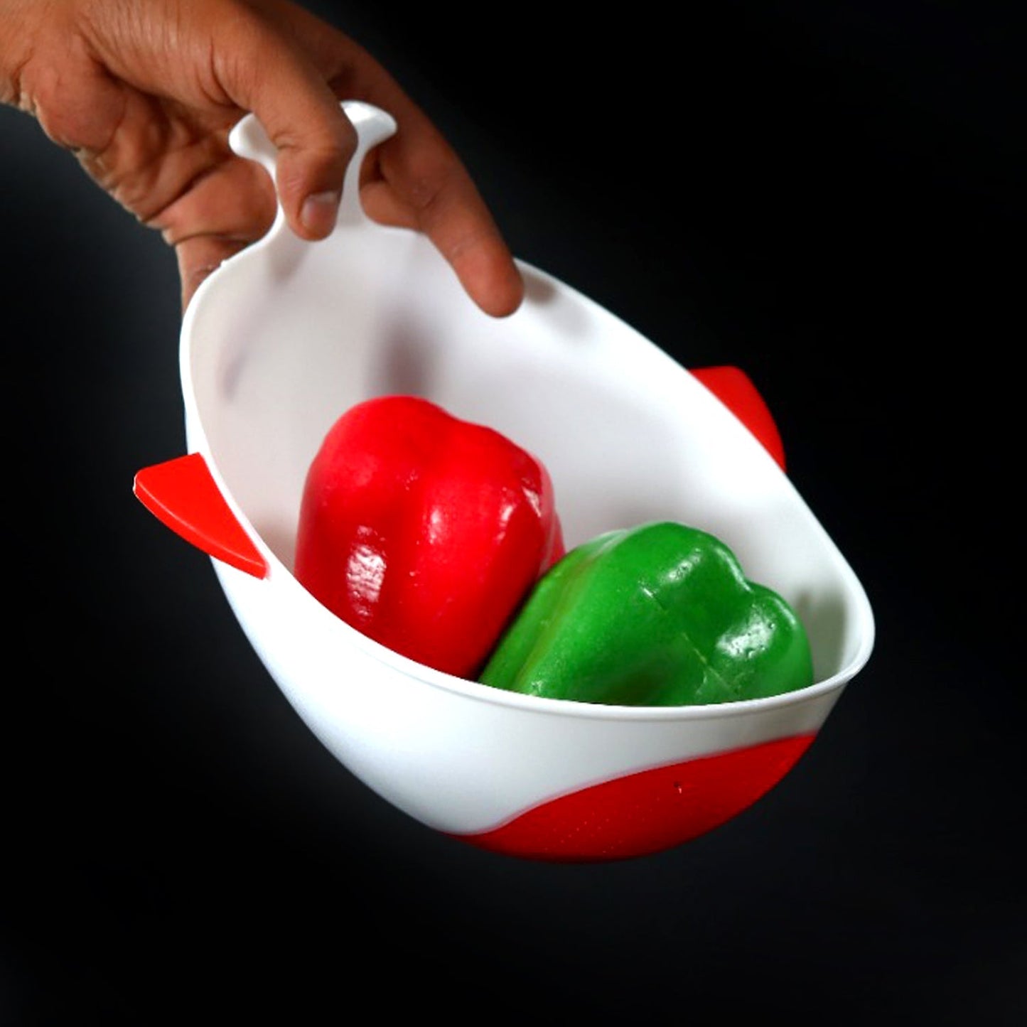 Plastic Rice Pulses Fruits Vegetable Noodles Pasta Washing Bowl and Strainer - Springkart 