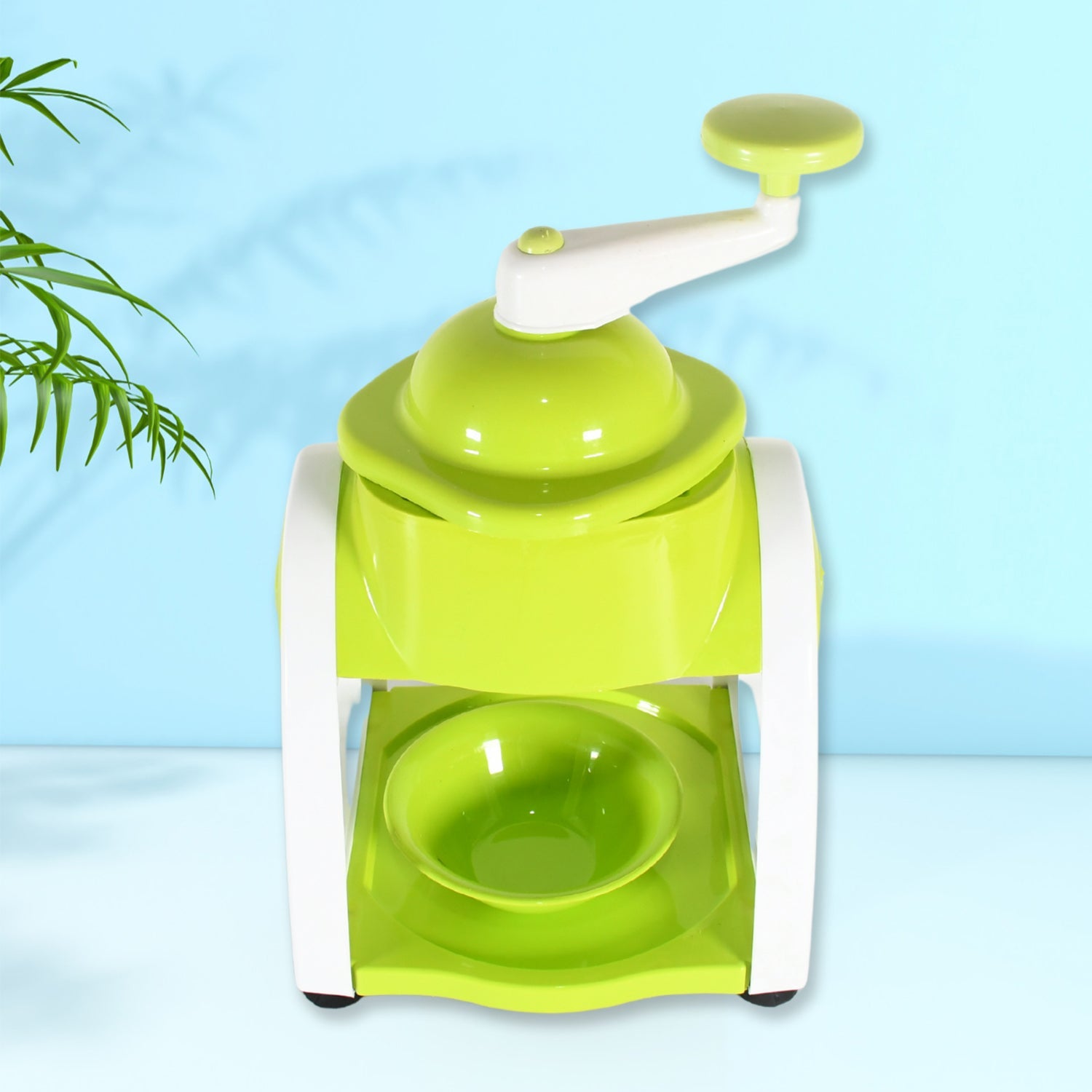 Miracle Small Plastic Ice Gola Maker Ice snowmaker Machine | Ice Crusher | Indoor Outdoor Manual With Steel Blade & Anti slip Grip (1 Pc) - Springkart 