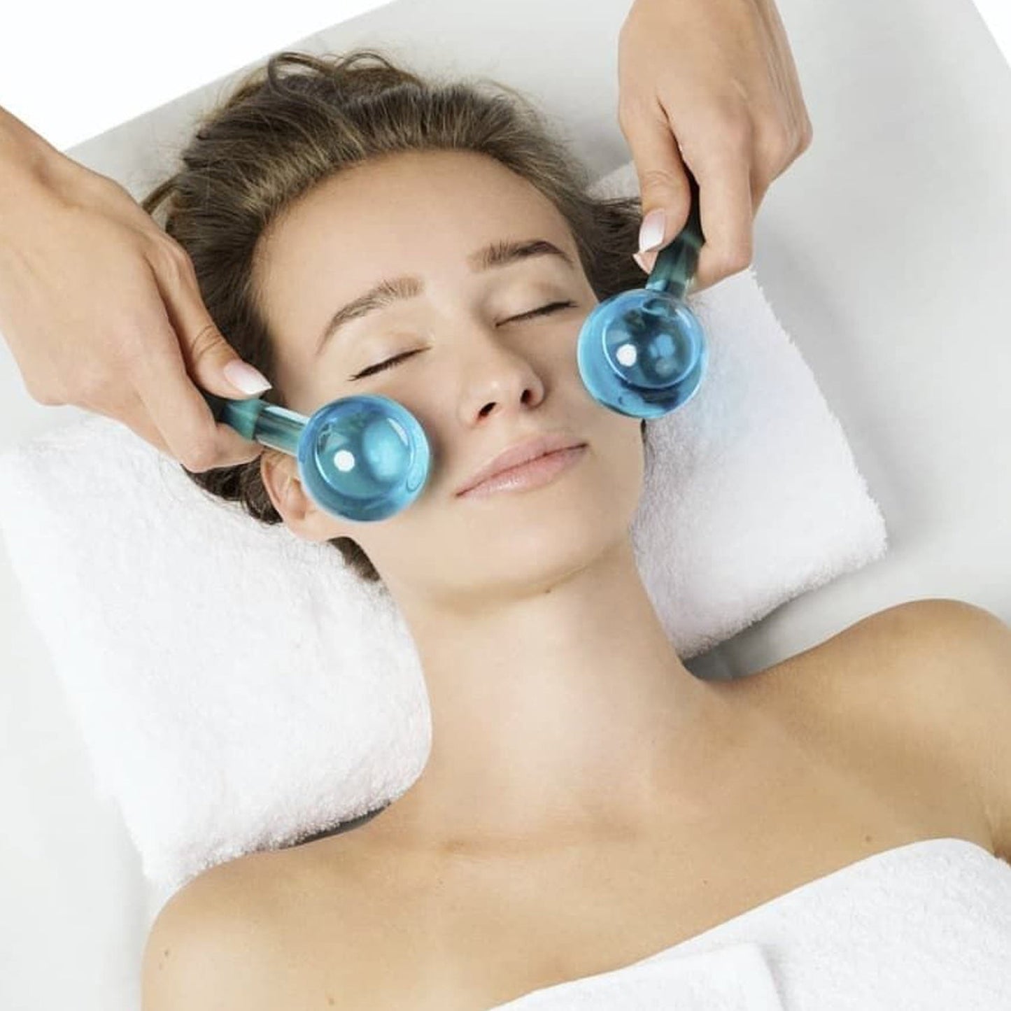 Facial Massage Ice Ball Face Massager Ball Ice Face Roller Crystal Eyes Massager - Springkart 