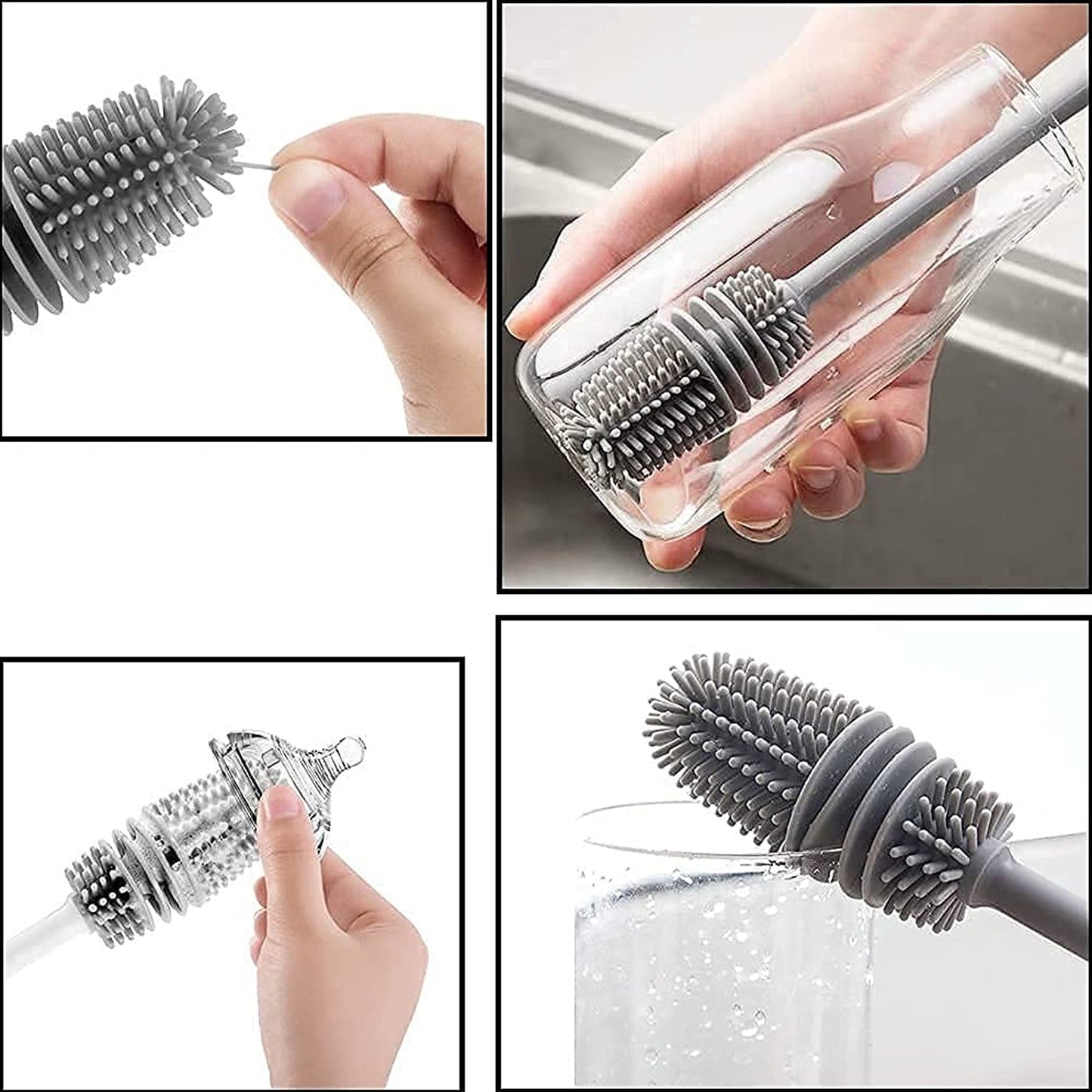 Multipurpose Bottle Cleaning Brush: Kitchen Tool - Springkart 