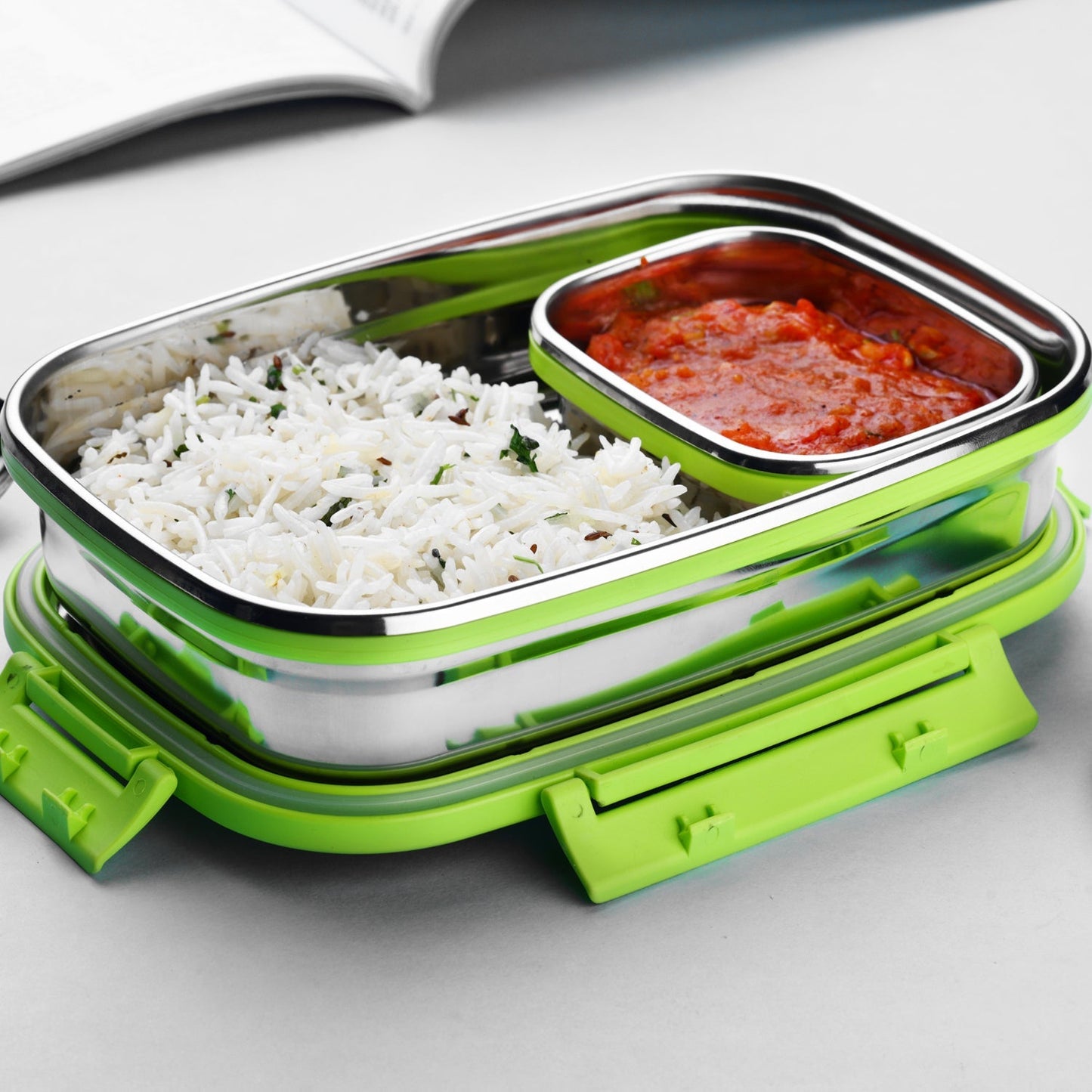 Ganesh Junior Stainless Steel Lunch Pack for Office & School Use - Springkart 