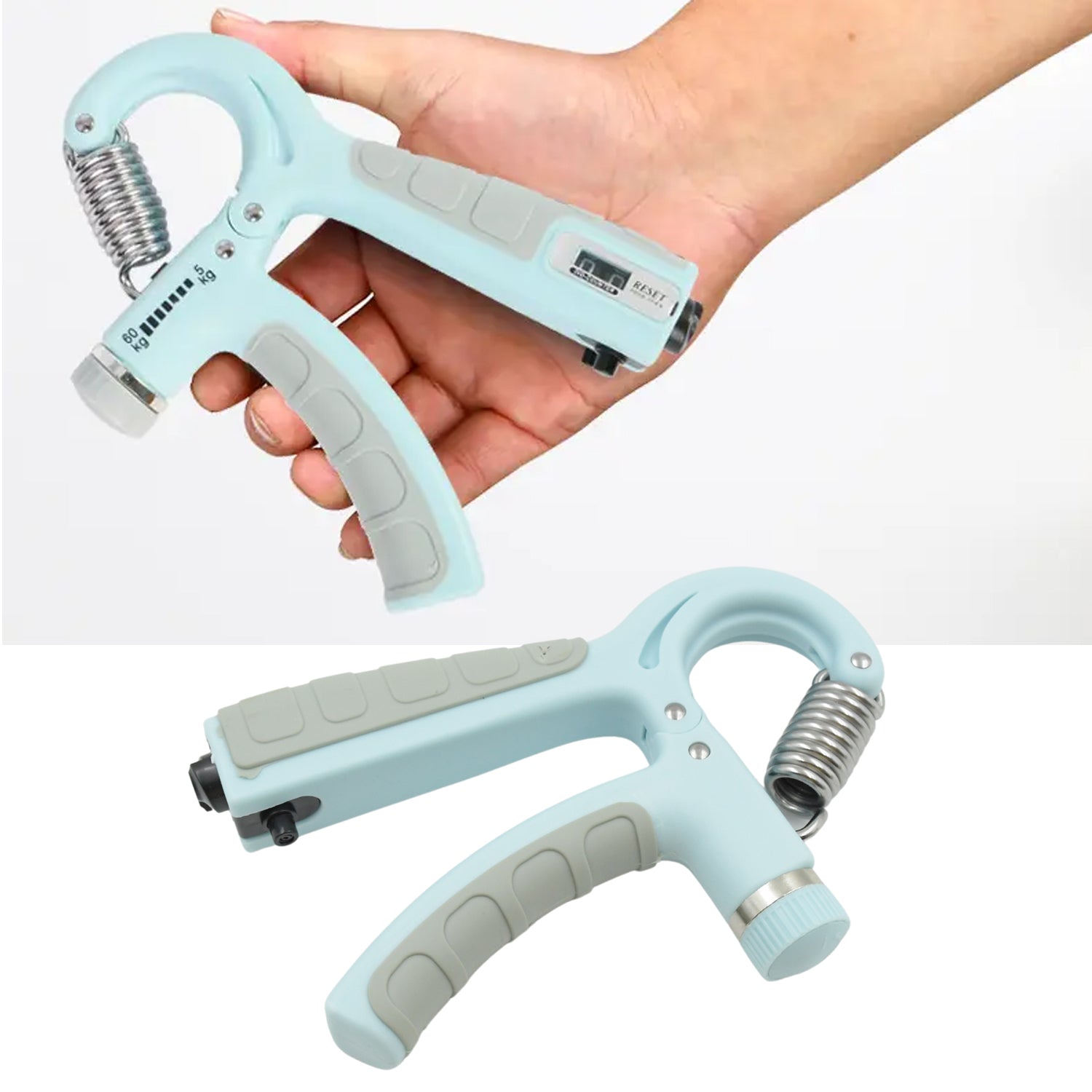 Gym Fitness Hand Grip Men Adjustable Finger Heavy Exerciser Strength for Muscle Recovery Hand Gripper Trainer strengthener (1 Pc) - Springkart 