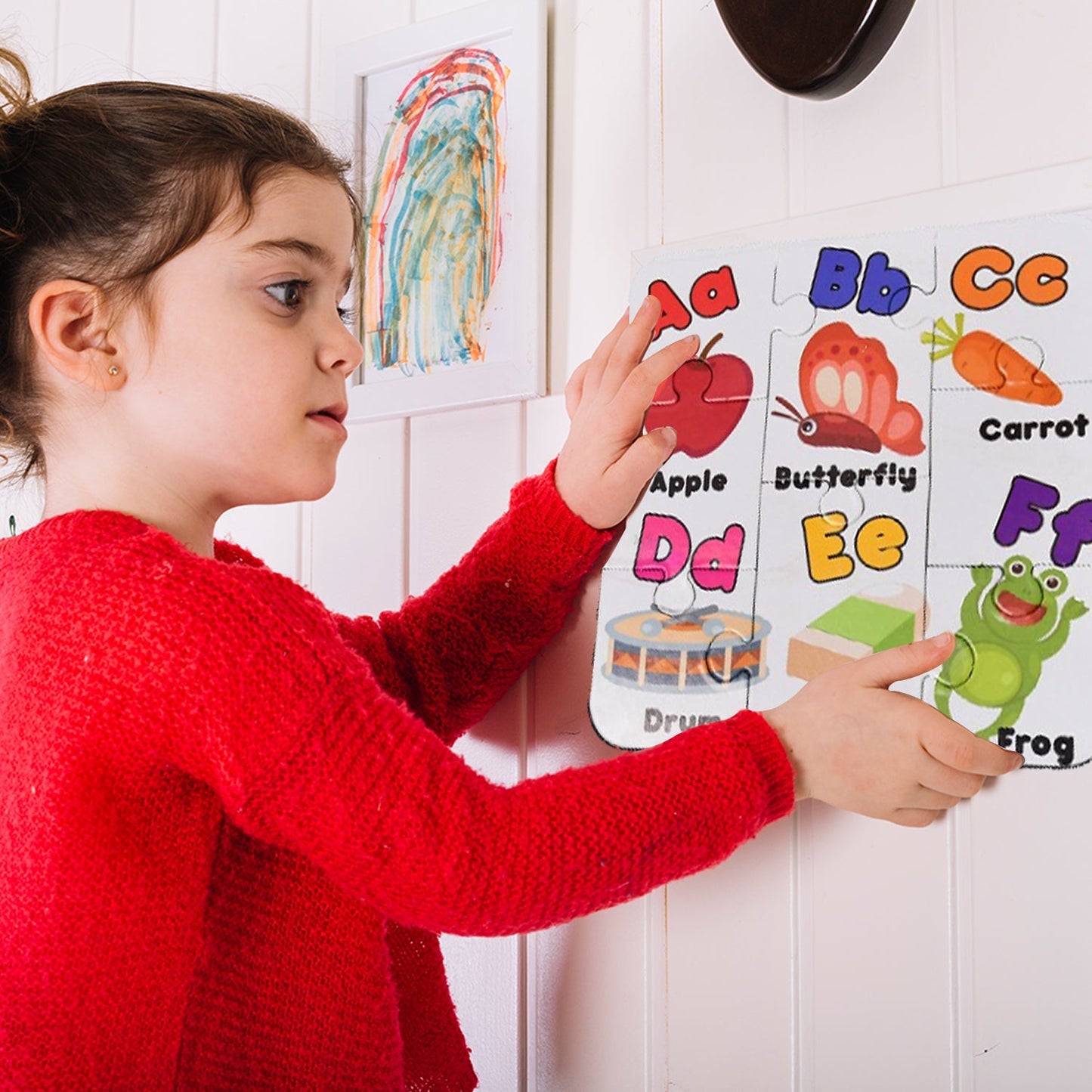 Learning Abcd JigaSaw Toy Puzzle For Children (4 Puzzles Pack) - Springkart 
