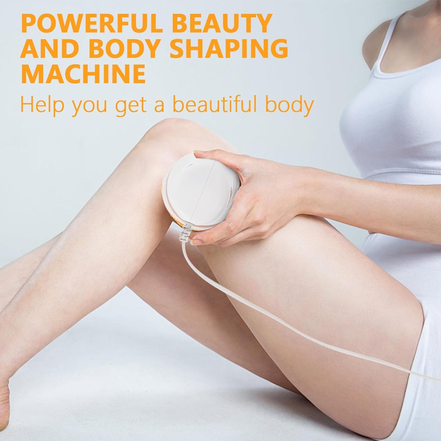 Body Massager Shaping Machine | Body Sculpting Massager with 3 Washable Pads |Adjustable Speeds | Electric Handheld Massager for Belly, Waist, Legs, Arms, Butt (1 Pc) - Springkart 