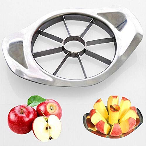Stainless Steel Apple Cutter / Slicer with 8 Blades and Handle - Springkart 