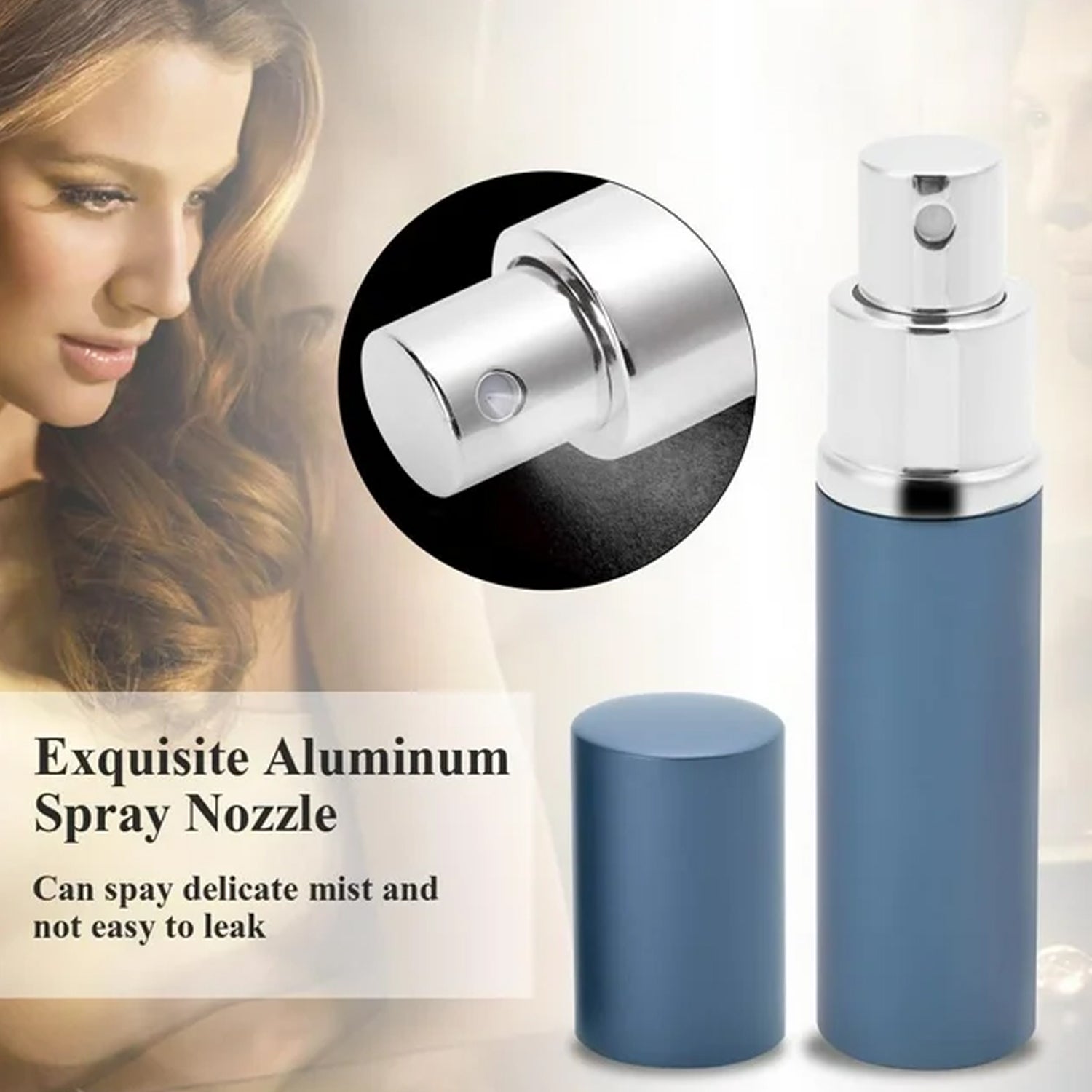 Refillable Fine Mist Spray Bottle for Perfume, Sanitizer, Travel Beauty & Makeup - 1 Pc - Springkart 