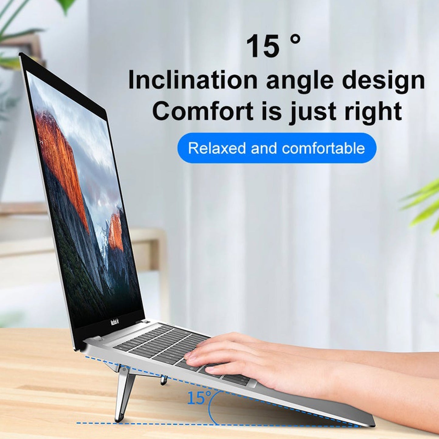 Mini Premium Metal Folding Portable Stand Compatible with Every Laptop, Keyboard and Tablet - Springkart 