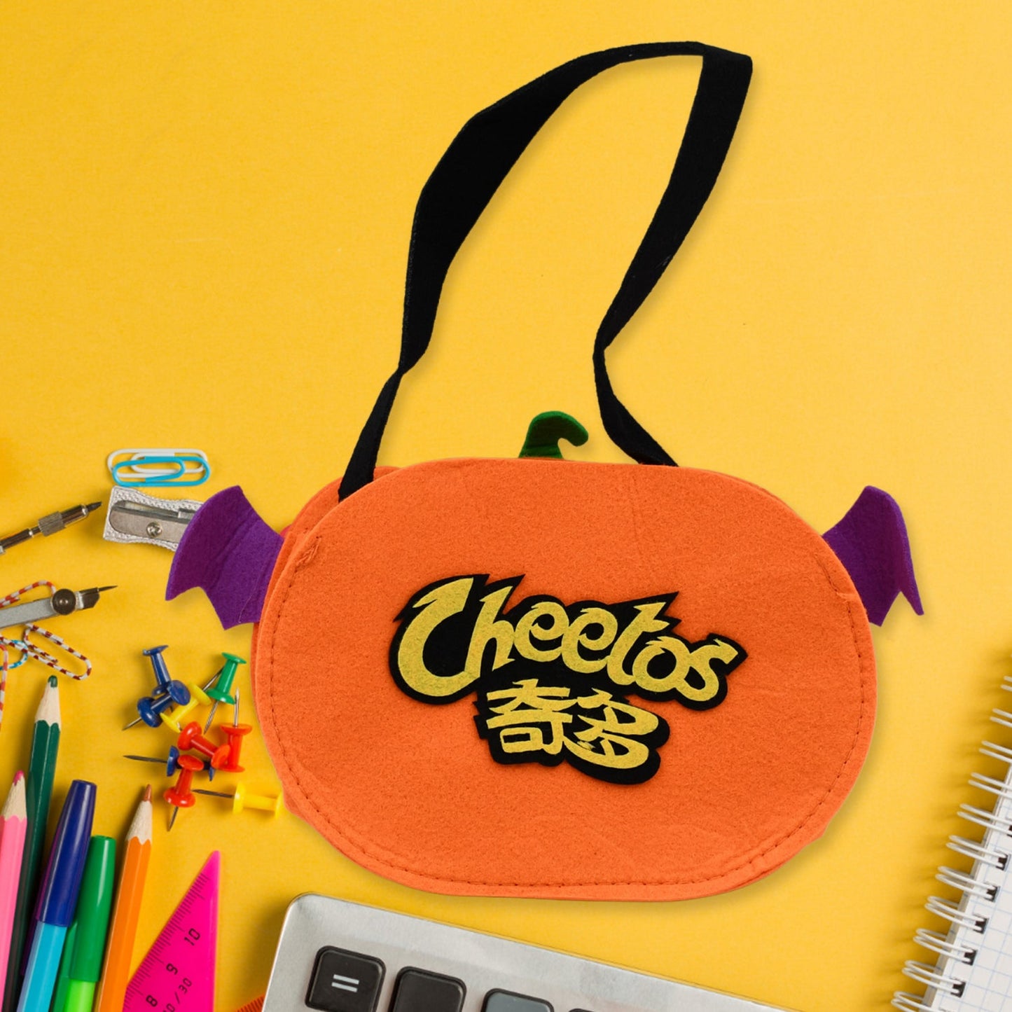 Halloween Pumpkin Bags Non- Woven Candy Bags Trick or Treat Bags Portable Tote Bag Cartoon Goodie Handbag for Halloween Party Favors, Kids Gift Bag - Springkart 