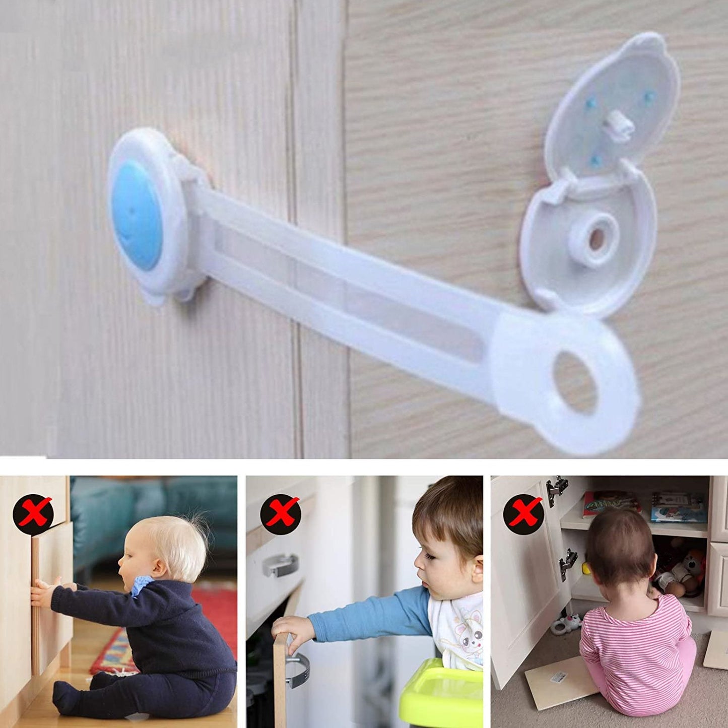 Baby Proofing Child Safety Strap Locks (1Pc Only) - Springkart 