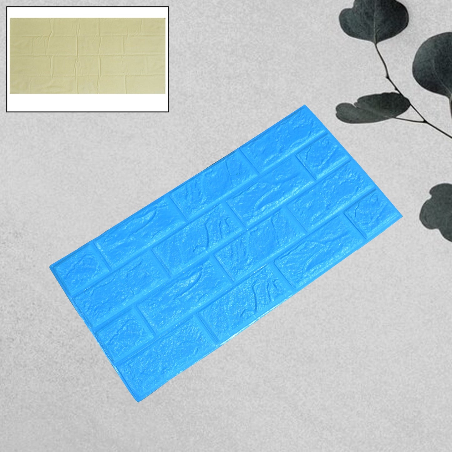3D Adhesive wallpaper for living room. Room Wall Paper Home Decor Self Adhesive Wallpaper (60x30 Cm / 1 pc) - Springkart 