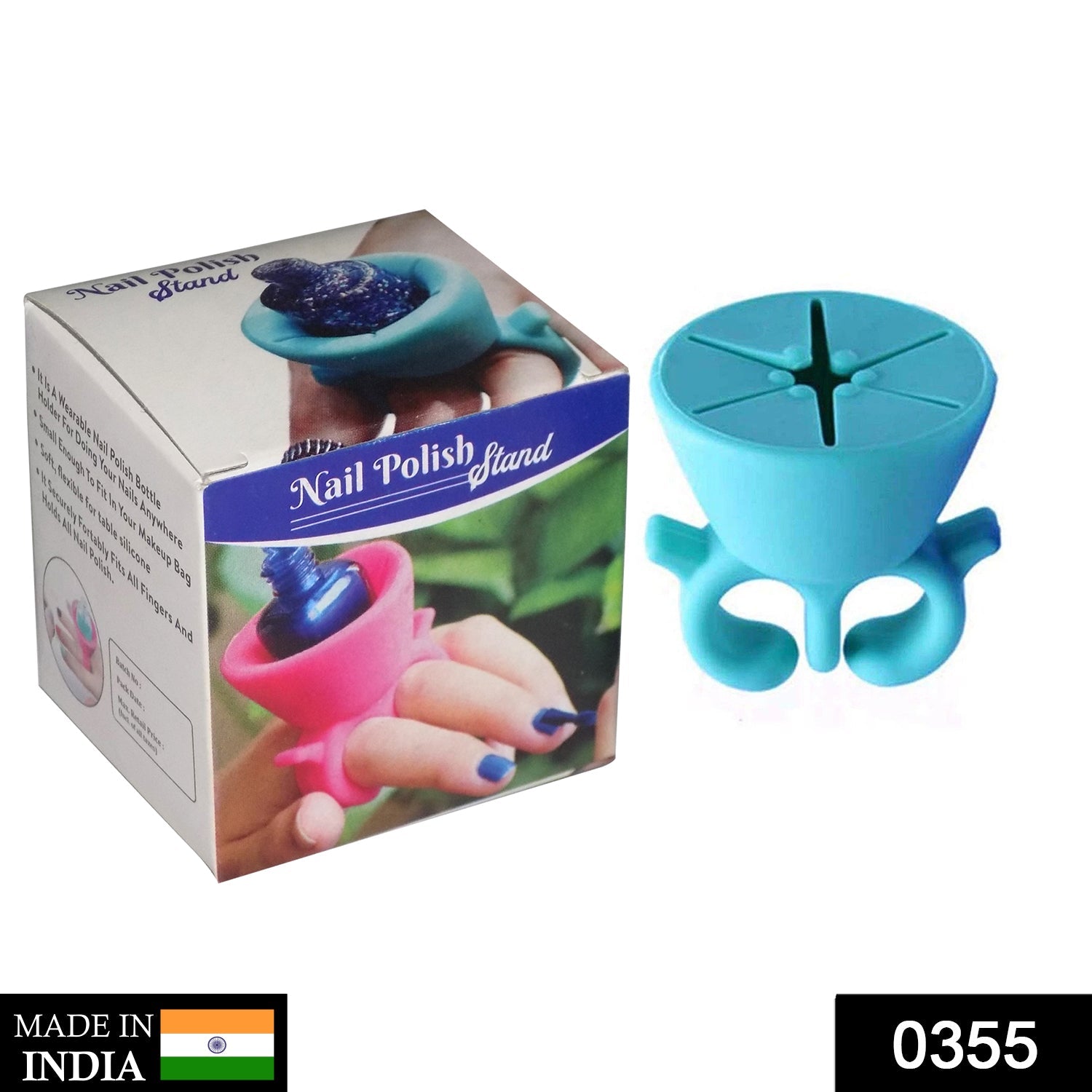 Nail Polish Holder Ring with Nail Polish Holder Stand, Fingernail Painting Tools, Manicure and Pedicure Accessories - Springkart 