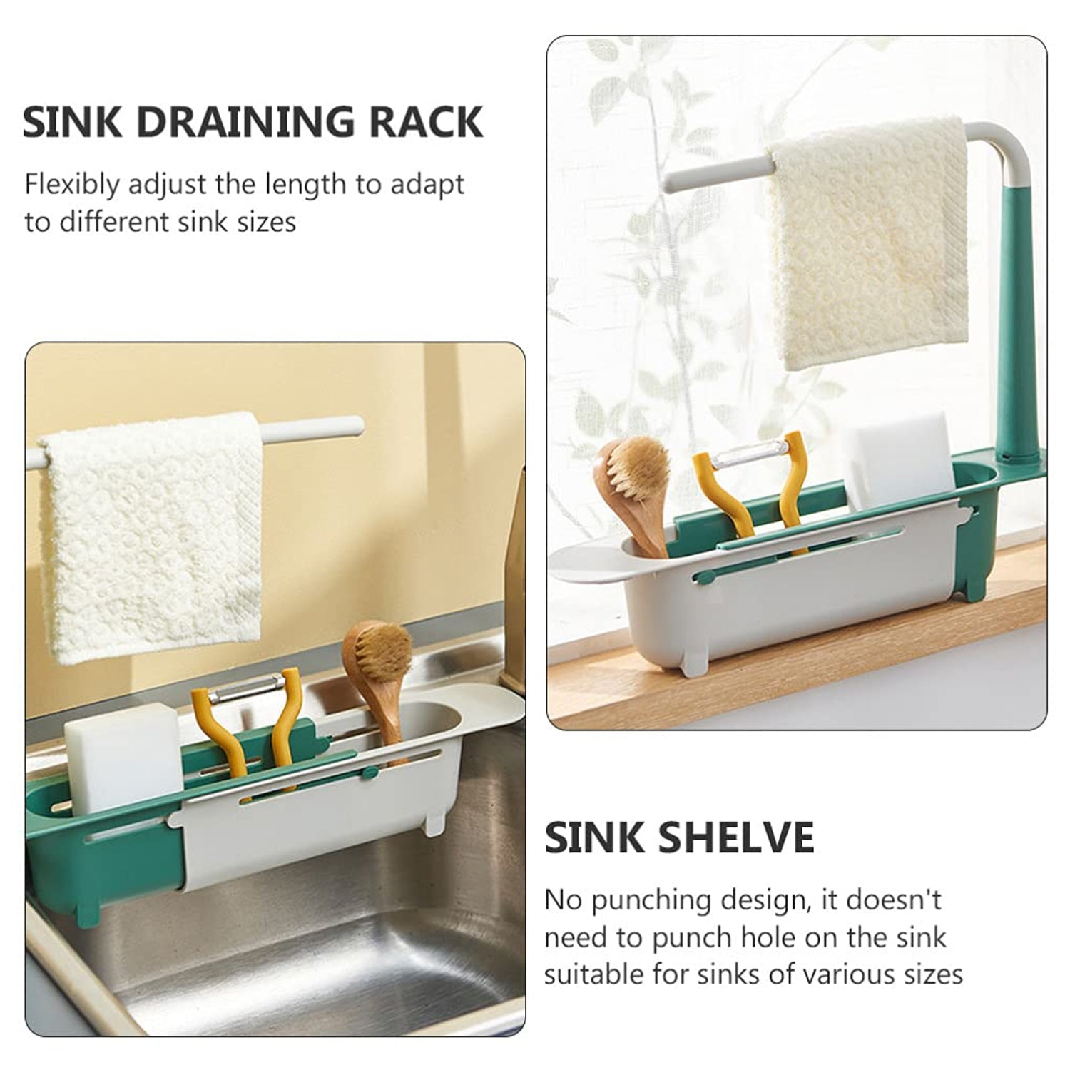 Expandable Kitchen Drying Basket Rack for kitchen Use ( MOQ :-120 ) - Springkart 