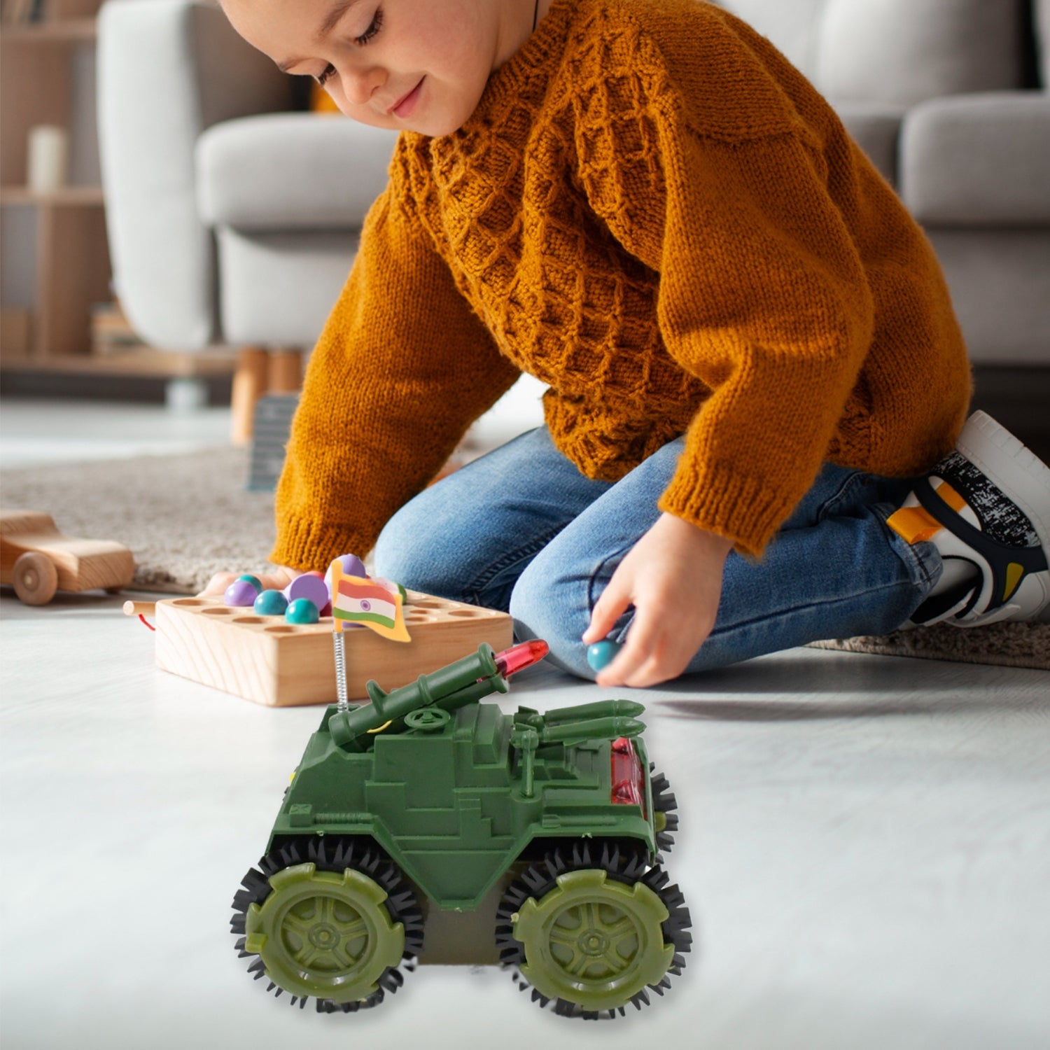 Children's Joy Tumbling Tank Toy Car - Springkart 