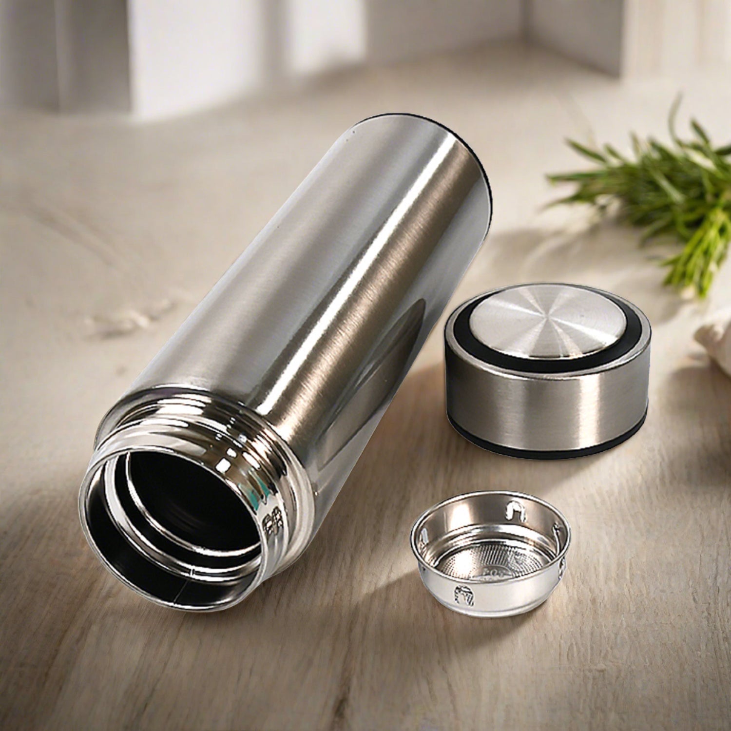 Double Stainless Steel Wall Smart Flask Vacuum Insulated Water Bottle | Perfect for Hot and Cold Drinks | for Campaign Travelling (450ml Approx) (Mix Color / Mix Design)) - Springkart 
