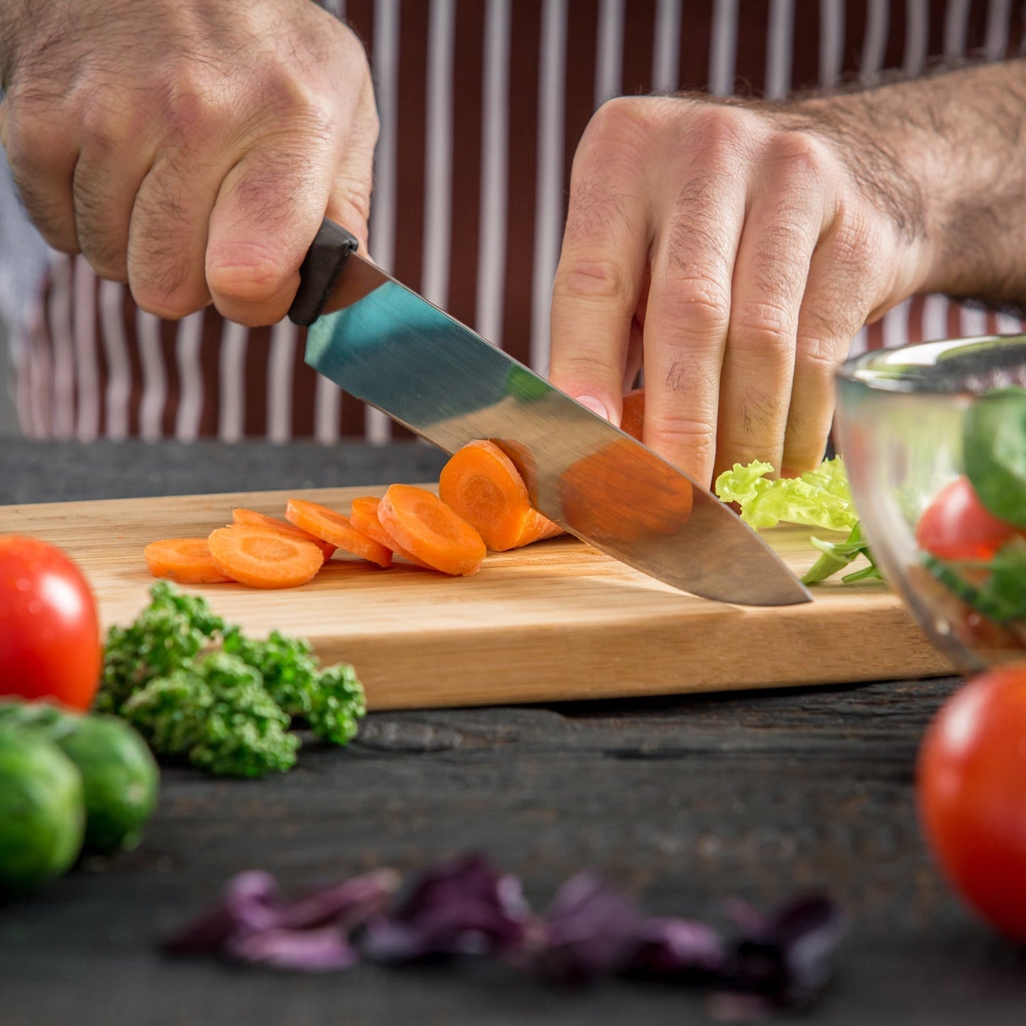 Natural Wood Chopping Cutting Board for Kitchen Vegetables, Fruits & Cheese, BPA Free. - Springkart 