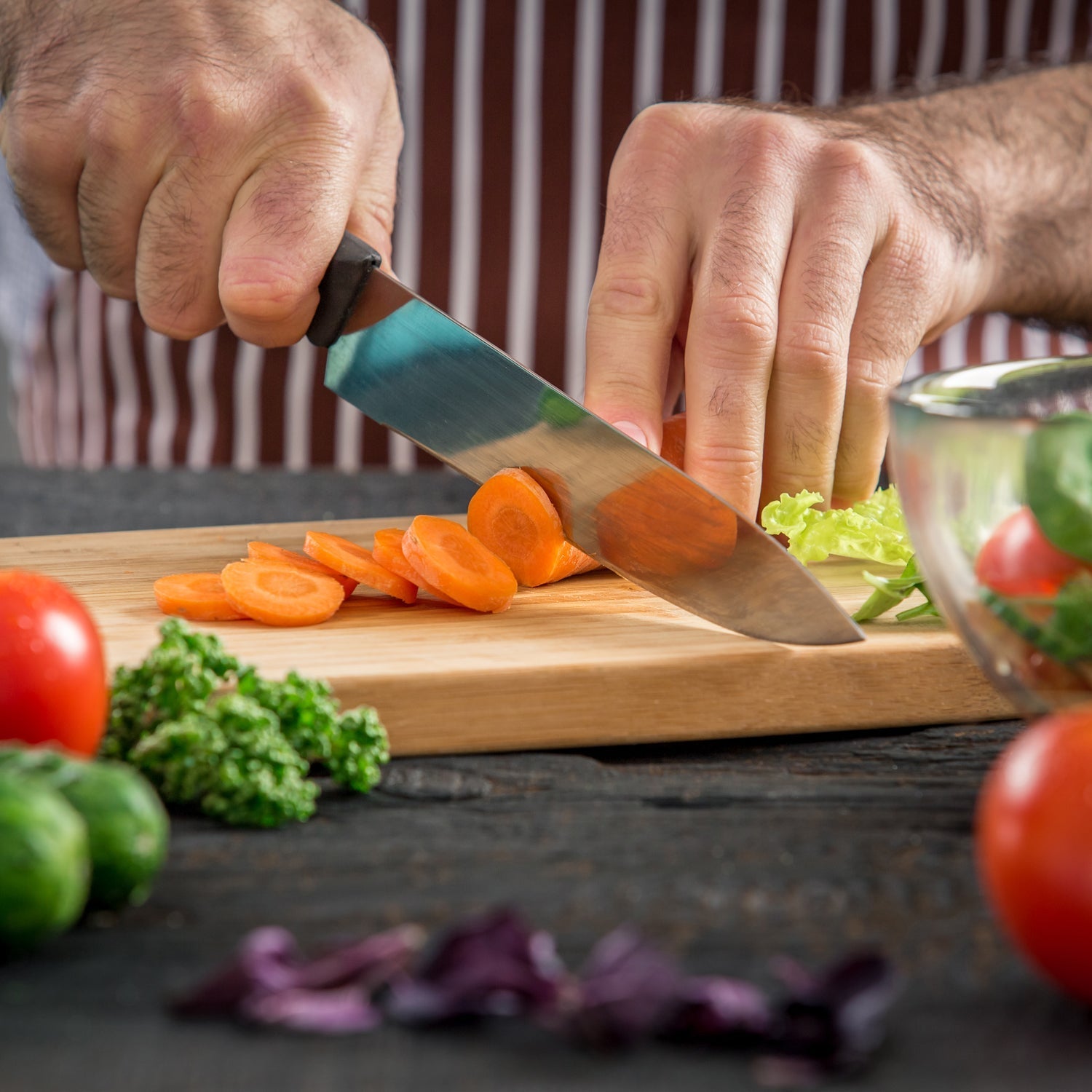 Natural Wood Chopping Cutting Board for Kitchen Vegetables, Fruits & Cheese, BPA Free. - Springkart 