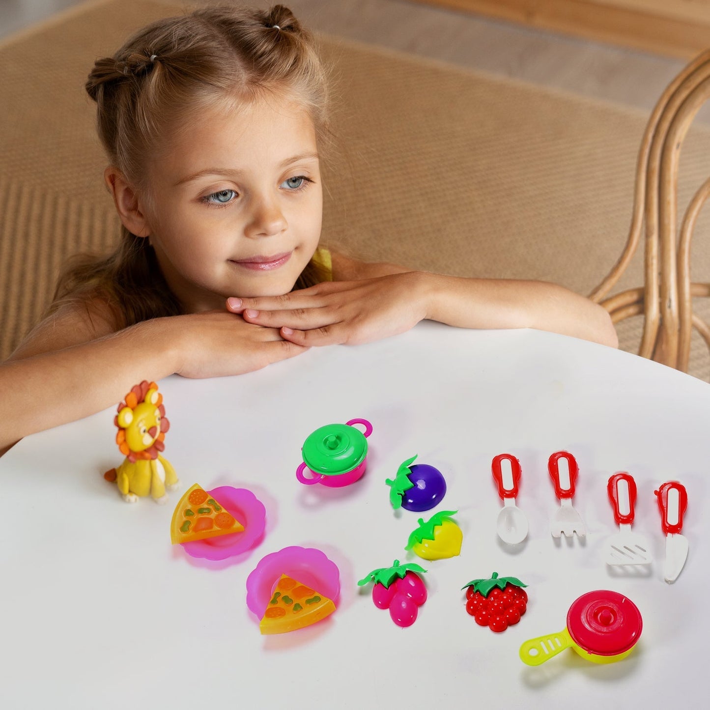 Plastic Kitchen Set Tea Party Kitchen Set Toy for Girls Boys - Springkart 