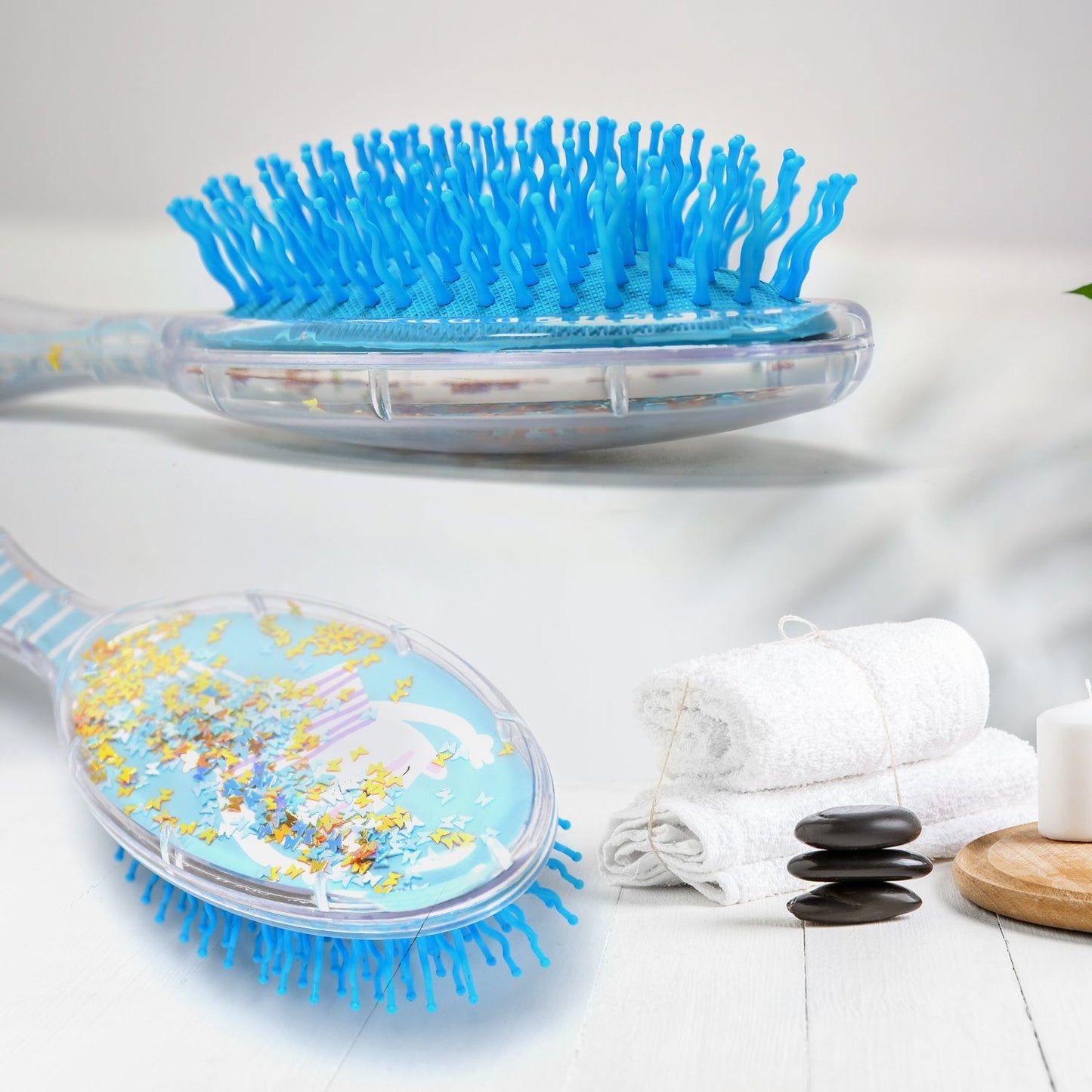 Hair Brush for Kids Detangling Anti-static Soft Massage for Braids Curly Straight Long or Short Wet Or Dry Hair (Multi-Design) - Springkart 