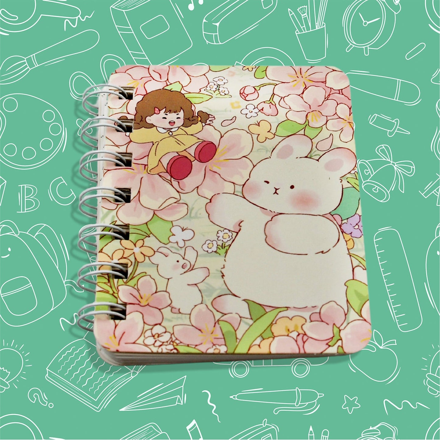 Cute Journal Diary, Notebook for Women Men Memo Notepad Sketchbook 80 Pages Writing Journal for Journaling Notes Study School Work Boys Girls, Stationery (82x105MM / 1 Pc) - Springkart 