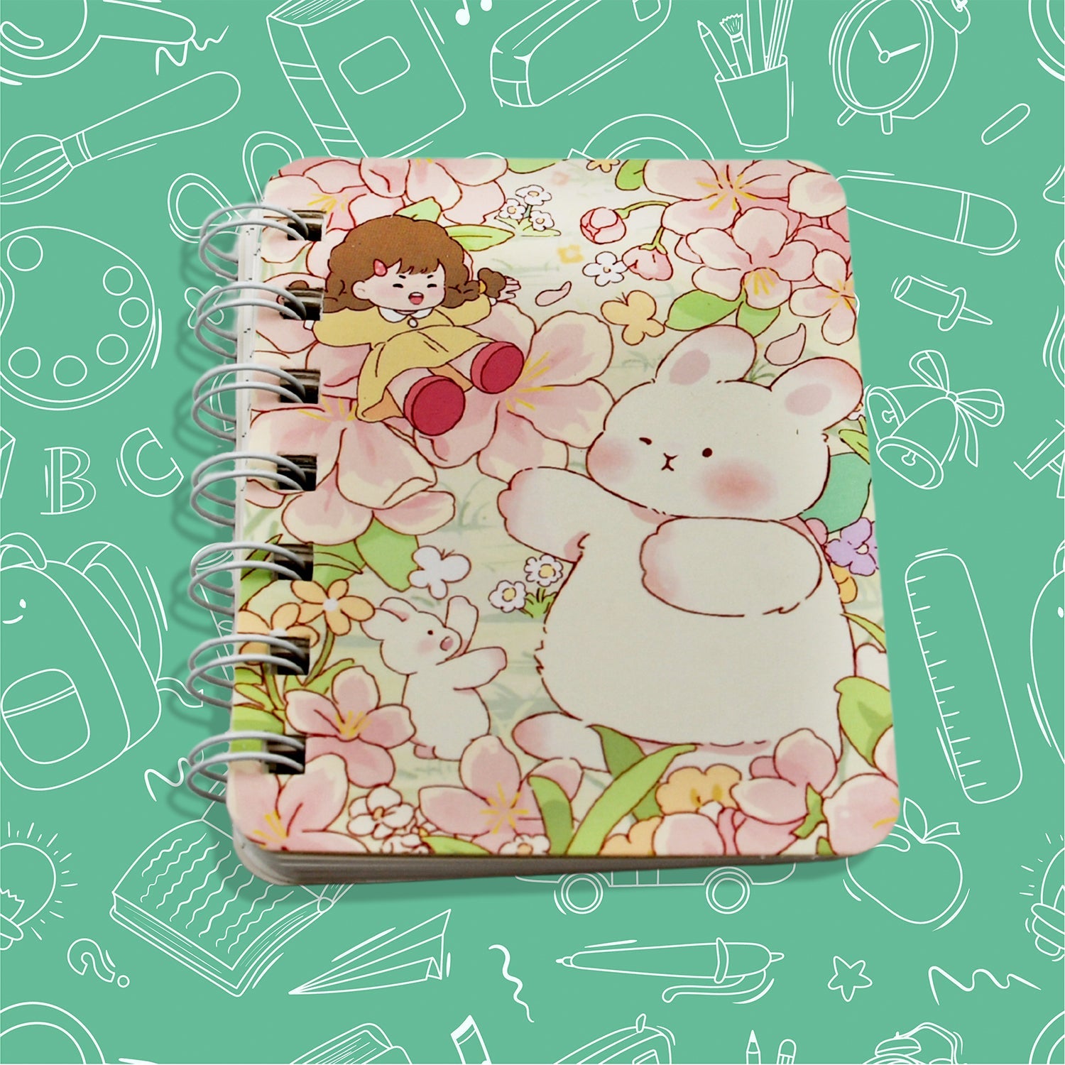 Cute Journal Diary, Notebook for Women Men Memo Notepad Sketchbook 80 Pages Writing Journal for Journaling Notes Study School Work Boys Girls, Stationery (82x105MM / 1 Pc) - Springkart 