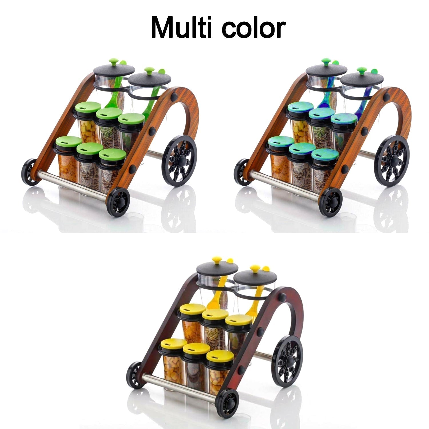 Rajwadi Spice Jar Stand and holder for supporting jars, bottles etc. including all kitchen purposes. - Springkart 