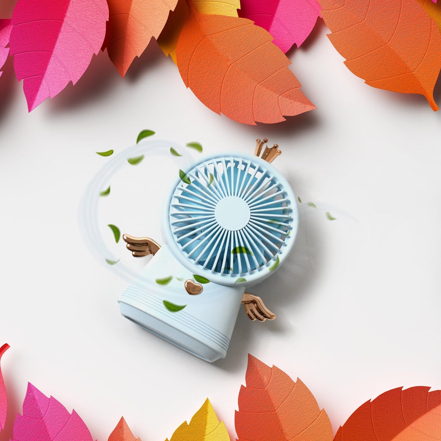 Cute Electric Mini Handheld Fan, Portable USB Rechargeable Mini Fan for Home, Office, Travel and Outdoor Use (1 Pc) - Springkart 