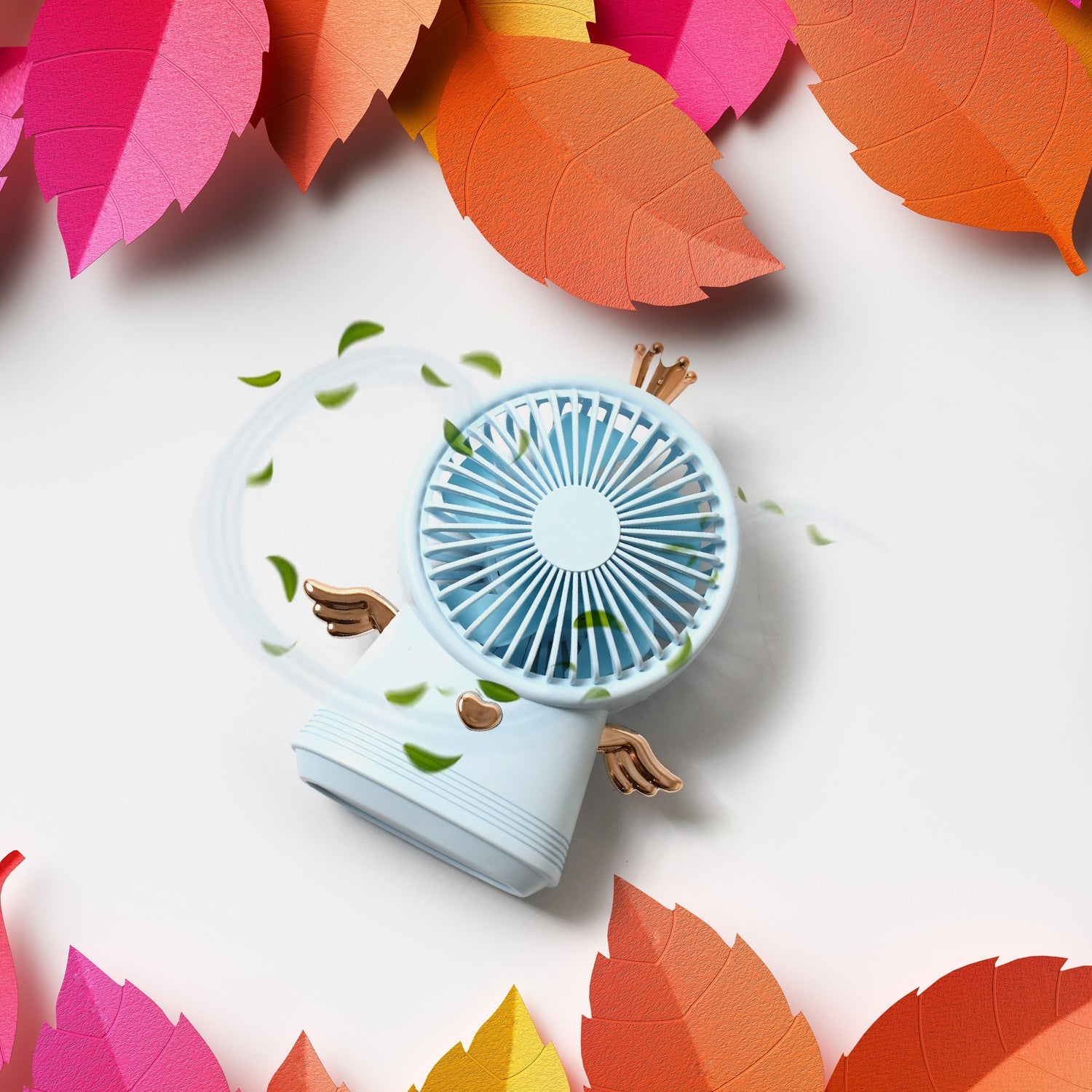 Cute Electric Mini Handheld Fan, Portable USB Rechargeable Mini Fan for Home, Office, Travel and Outdoor Use (1 Pc) - Springkart 